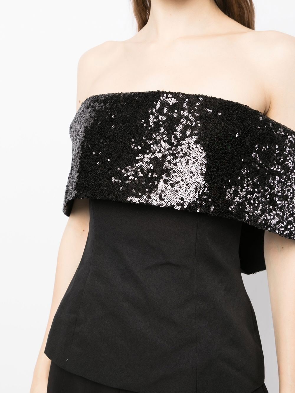 Giselle sequin-embellished bandeau top - 5