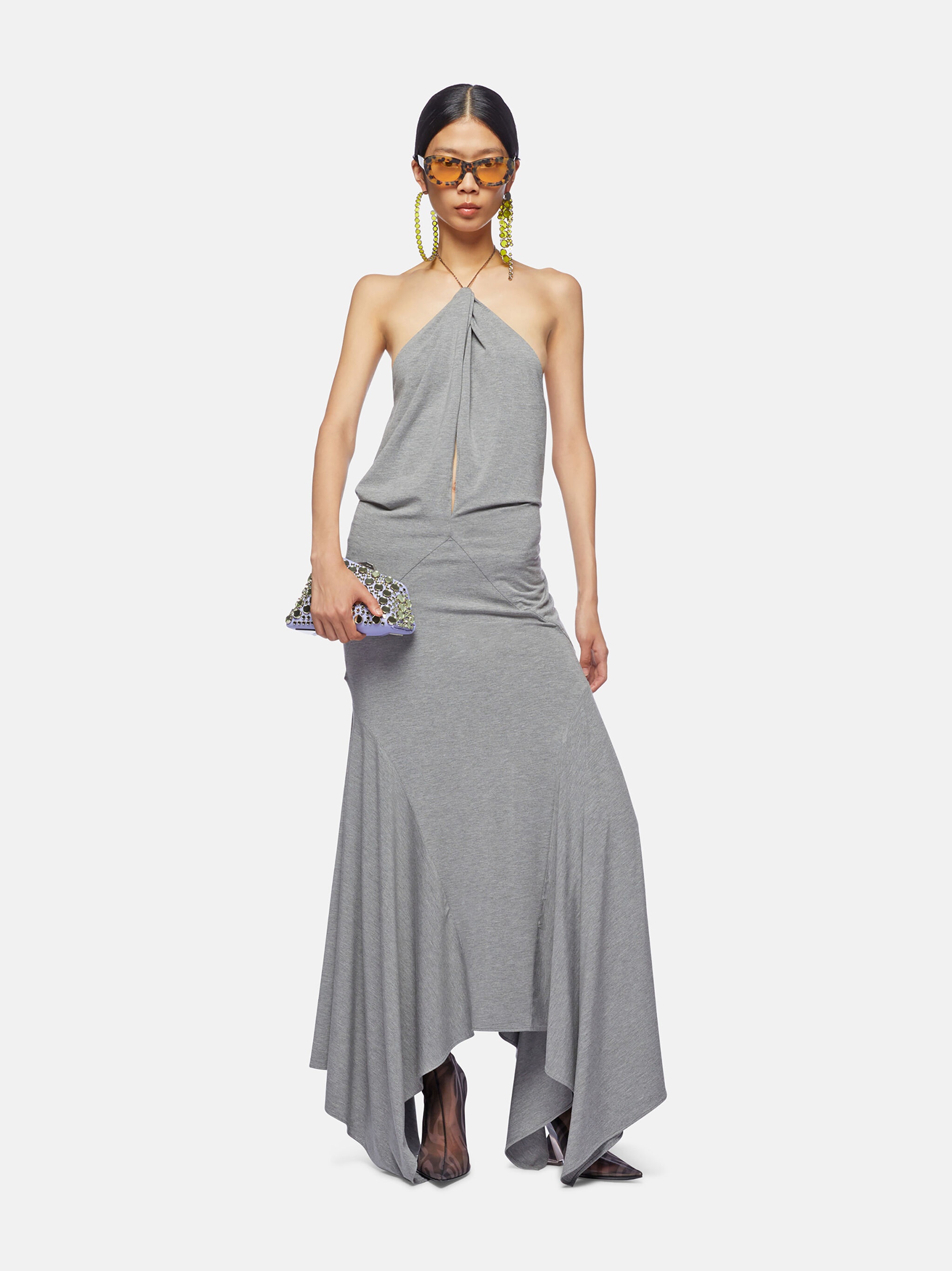 GREY LONG DRESS - 2