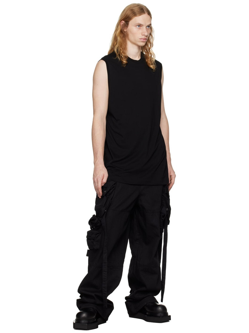 Julius Black Cotton & Rayon Tank Top outlook