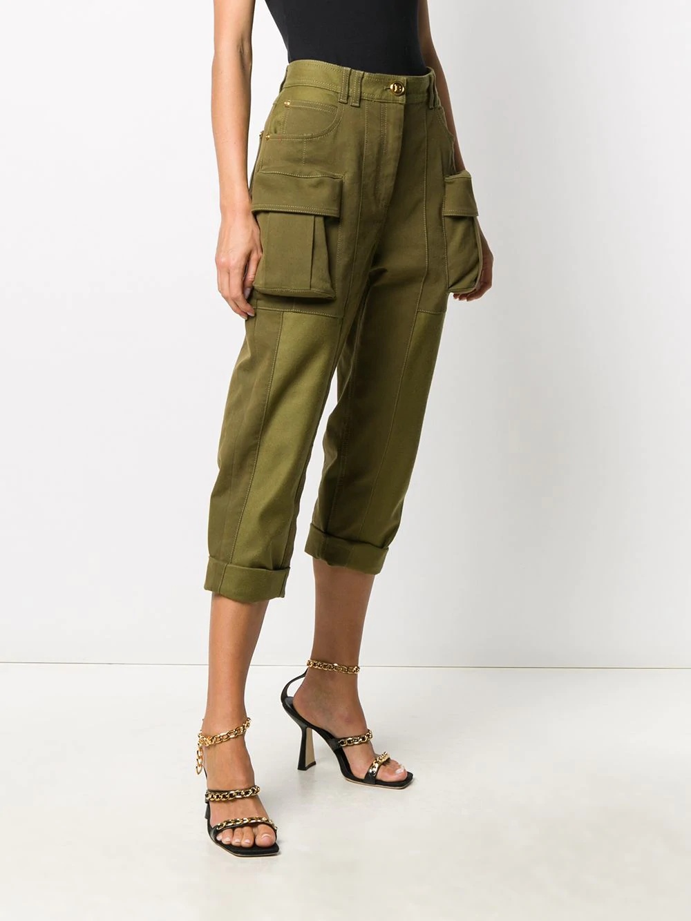 cargo boyfriend-fit trousers - 3