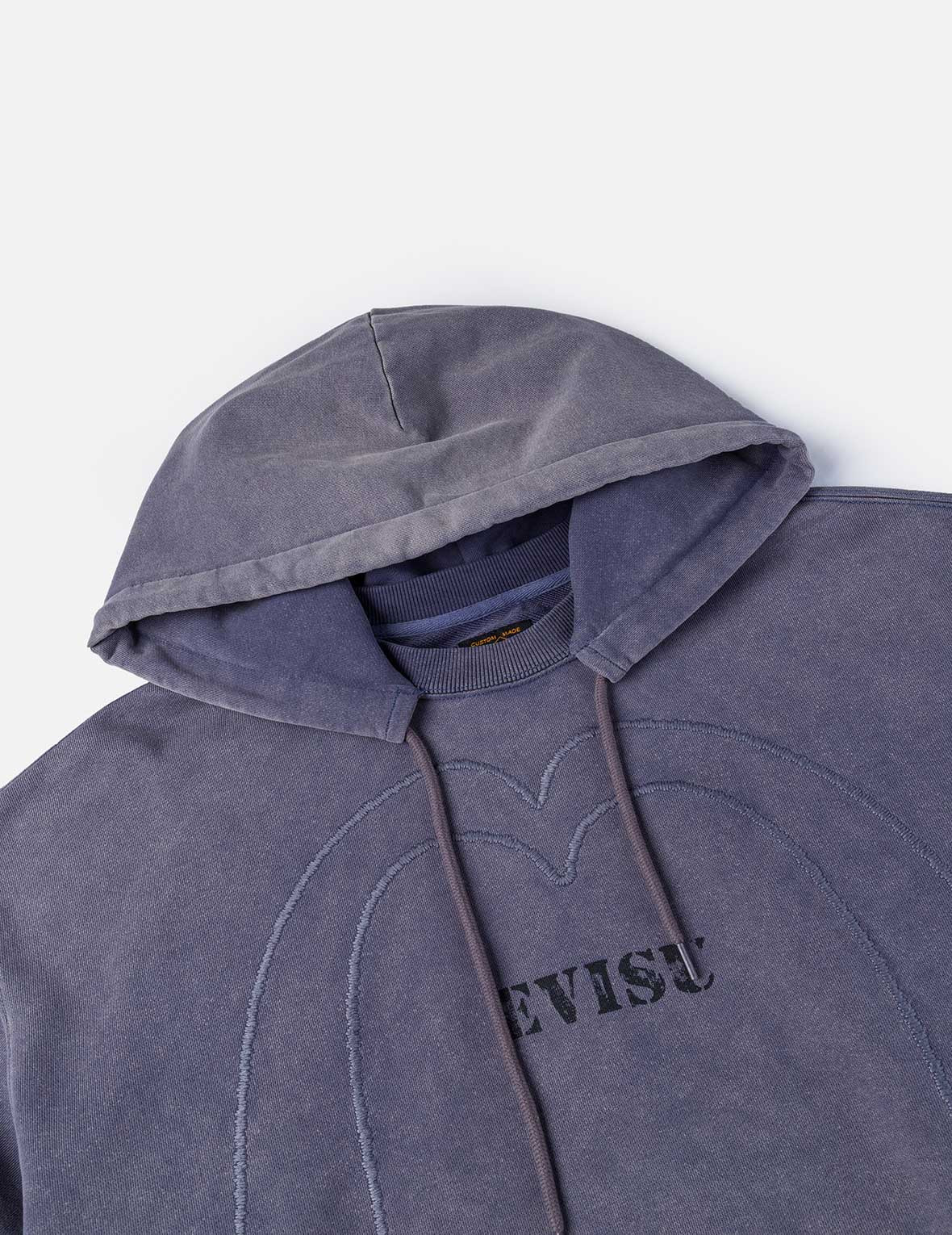 Heavy Washed Daicock Embroidery Regular Fit Hoodie - 8