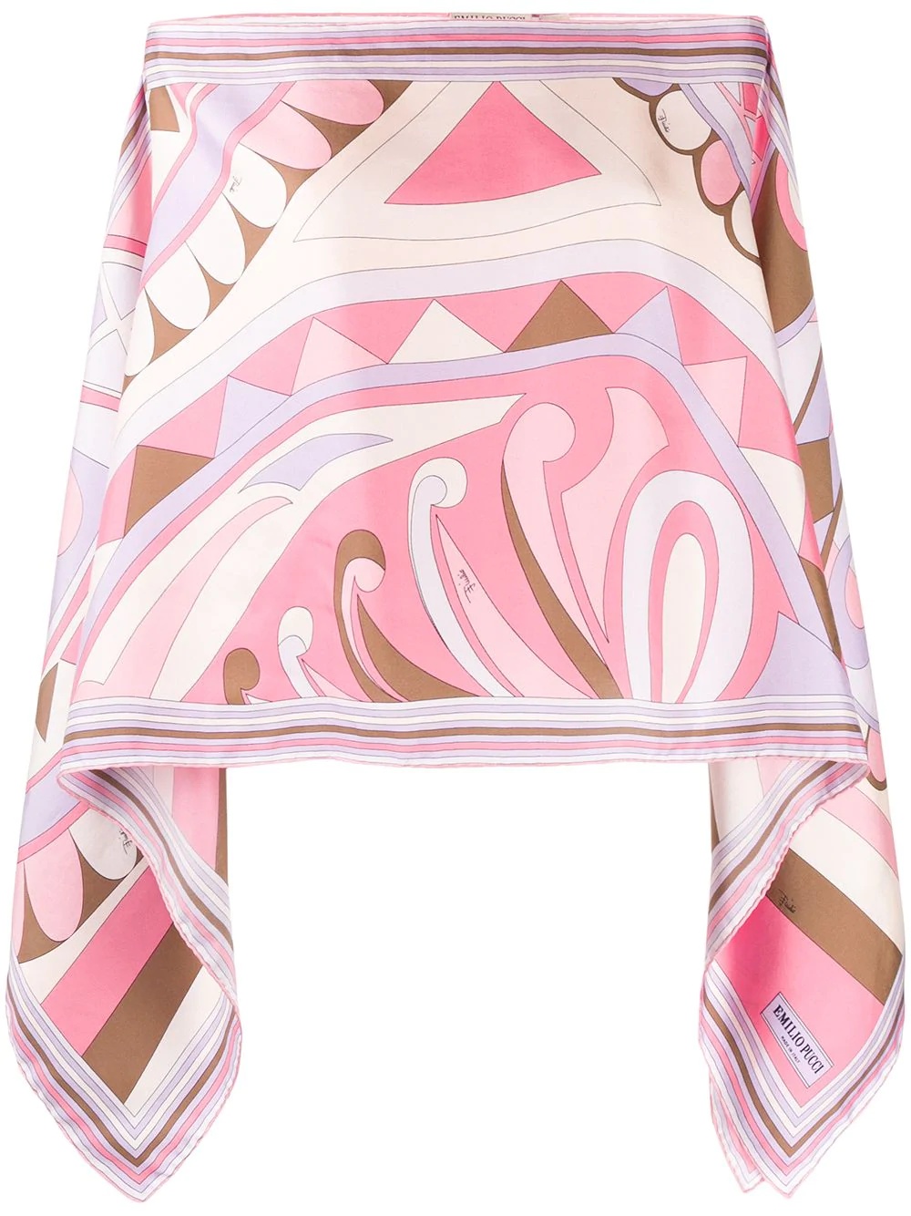 abstract print tunic top - 1