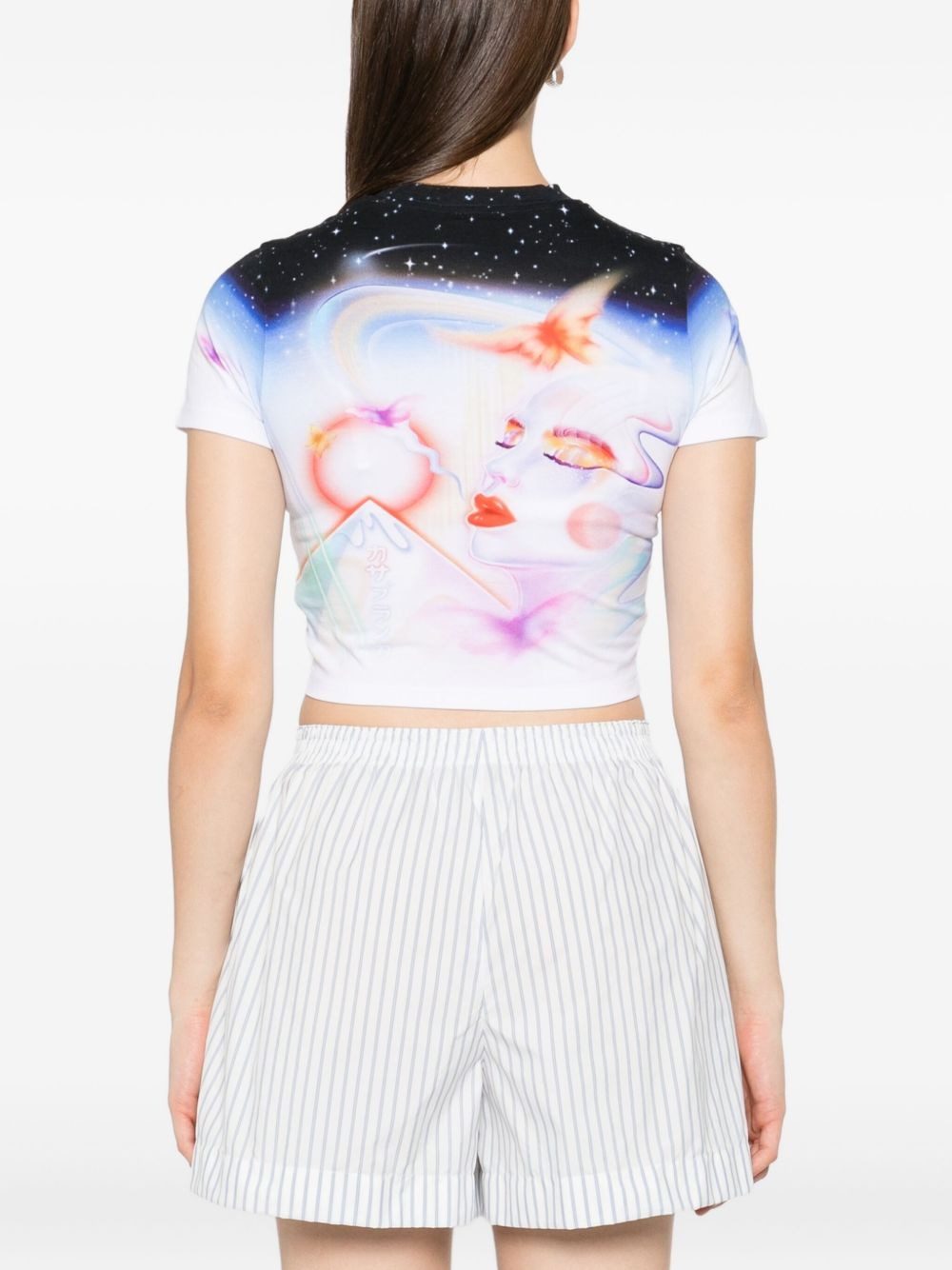 cosmic-print T-shirt - 3