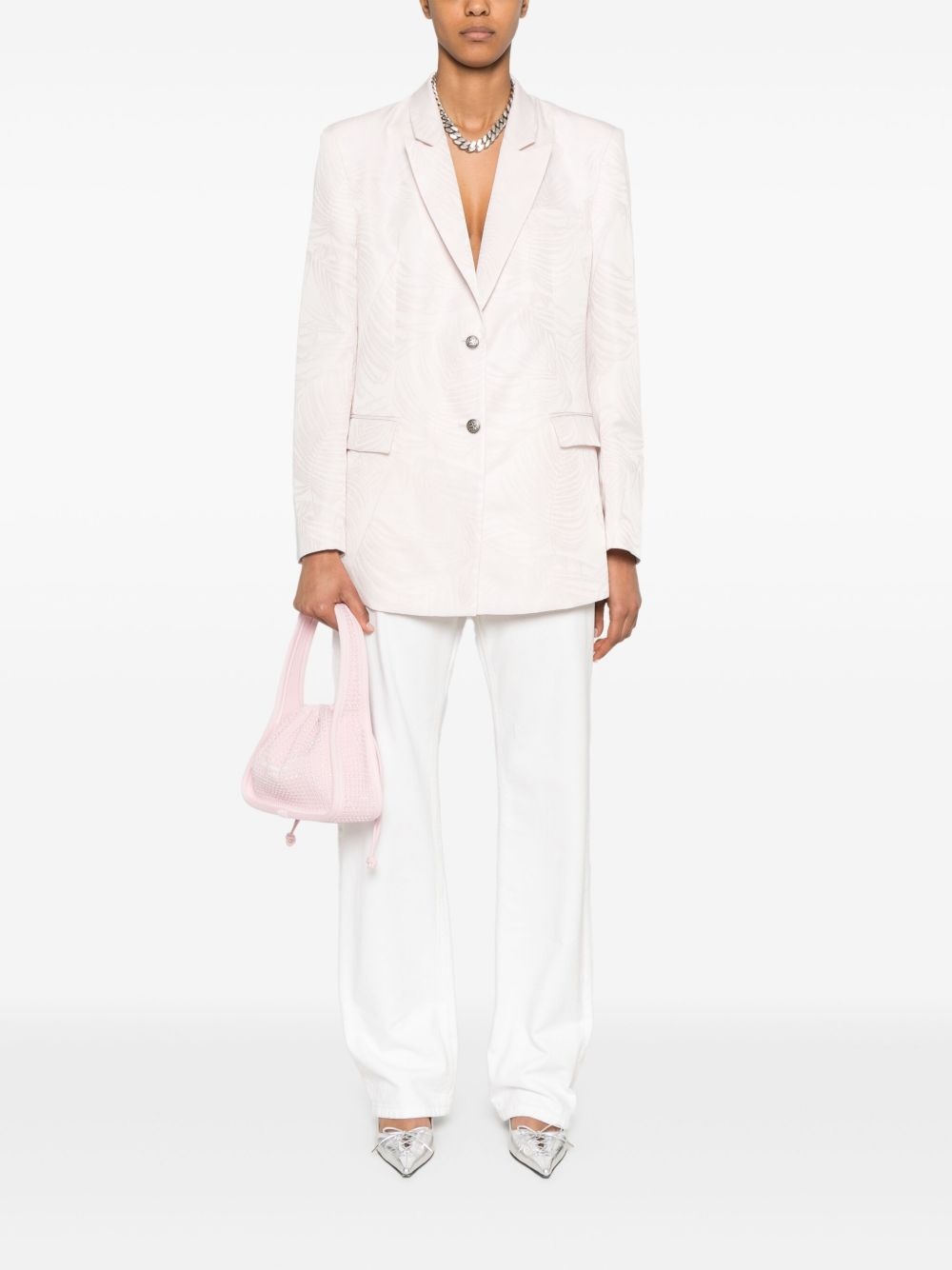 Palms-jacquard blazer - 2