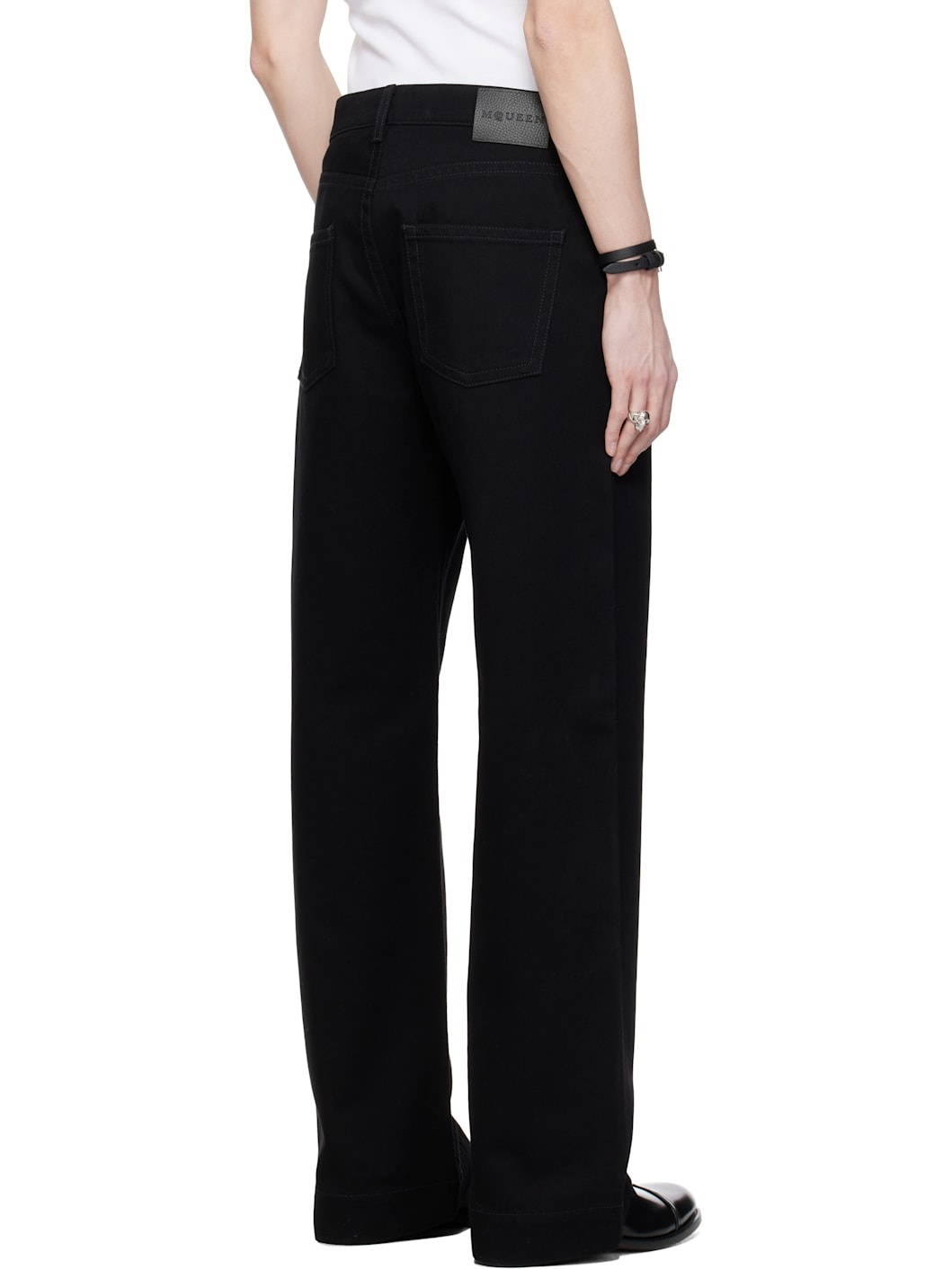 Black Wide-Leg Jeans - 3