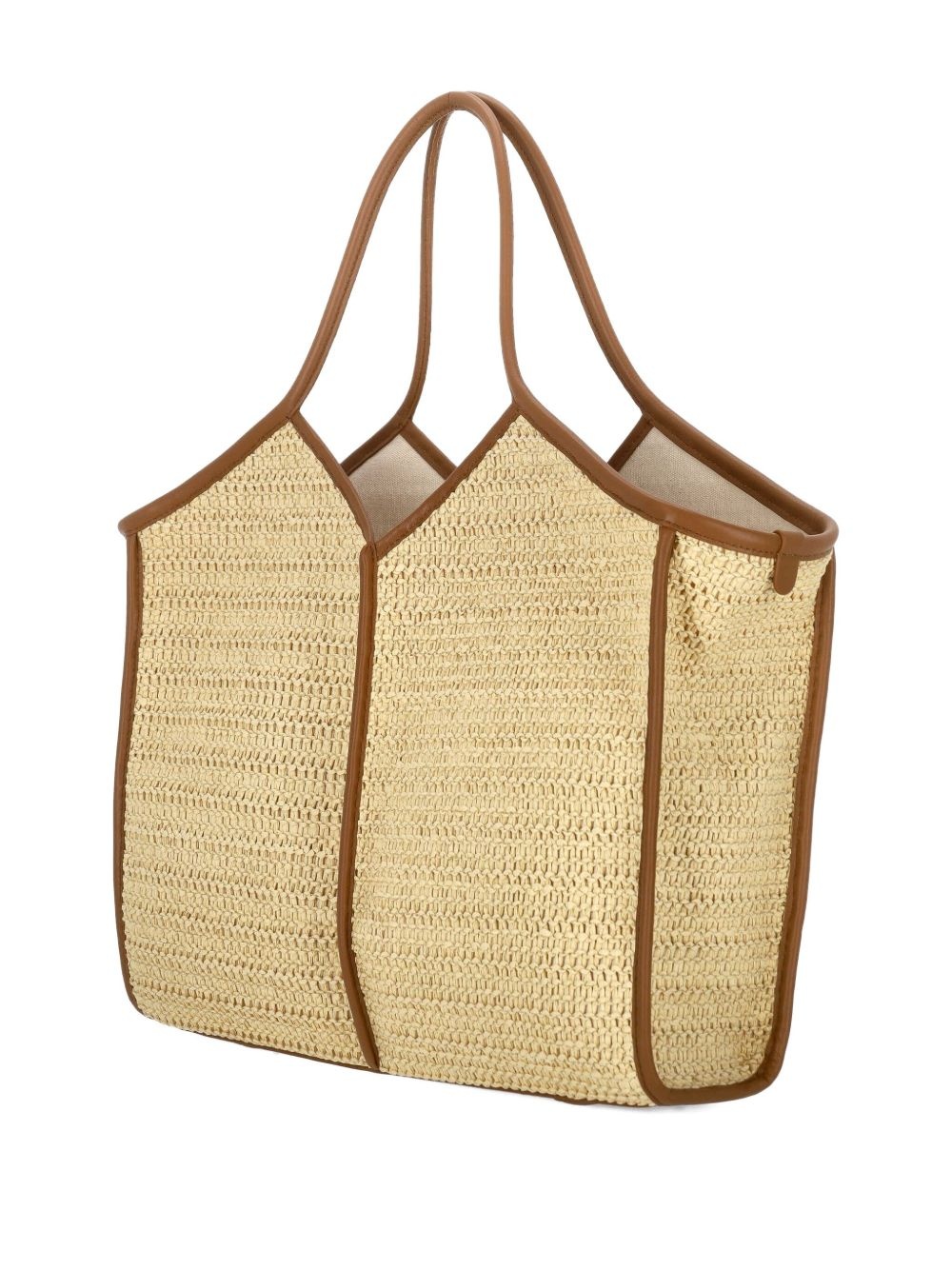 raffia tote bag - 3