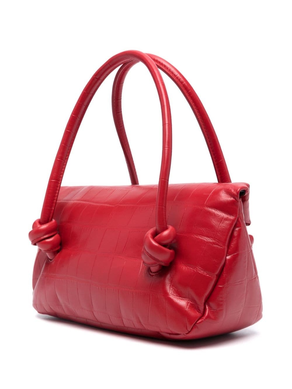 small crocodile-effect shoulder bag - 2