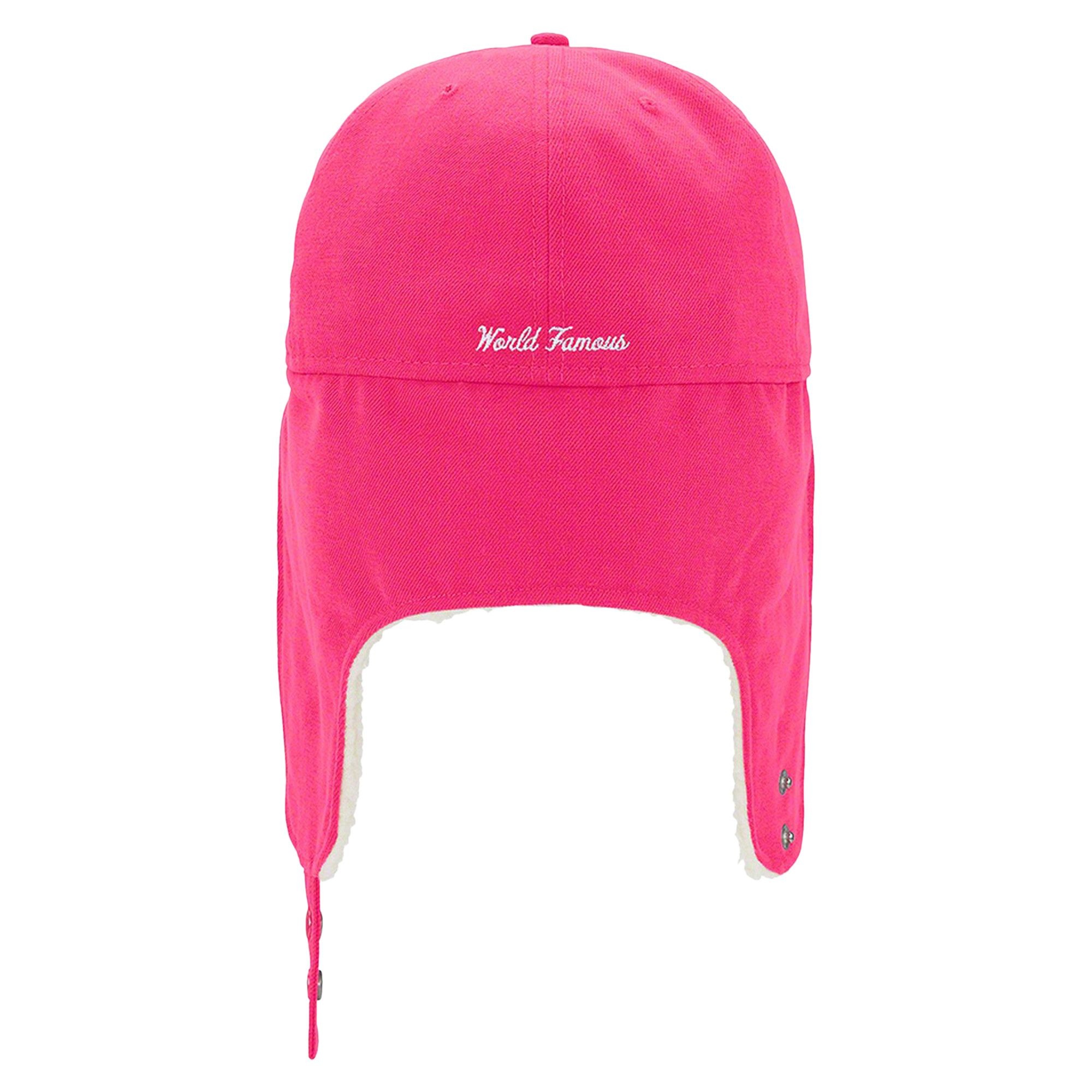 Supreme x New Era Earflap Box Logo 'Pink' - 2