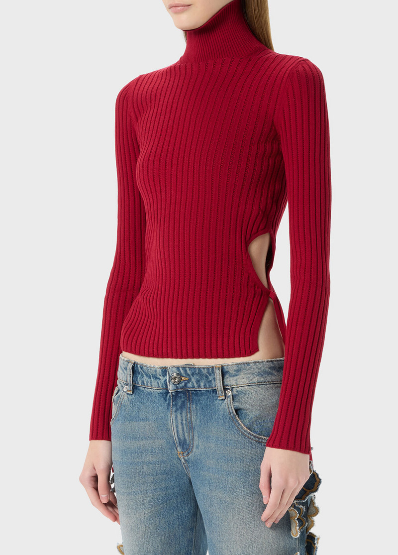 RIBBED TOP WITH CUT-OUT AND TIES 4
