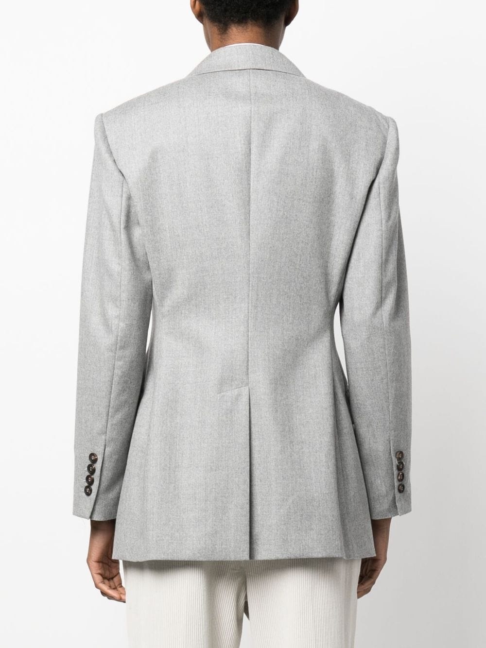 single-breasted button-fastening blazer - 4