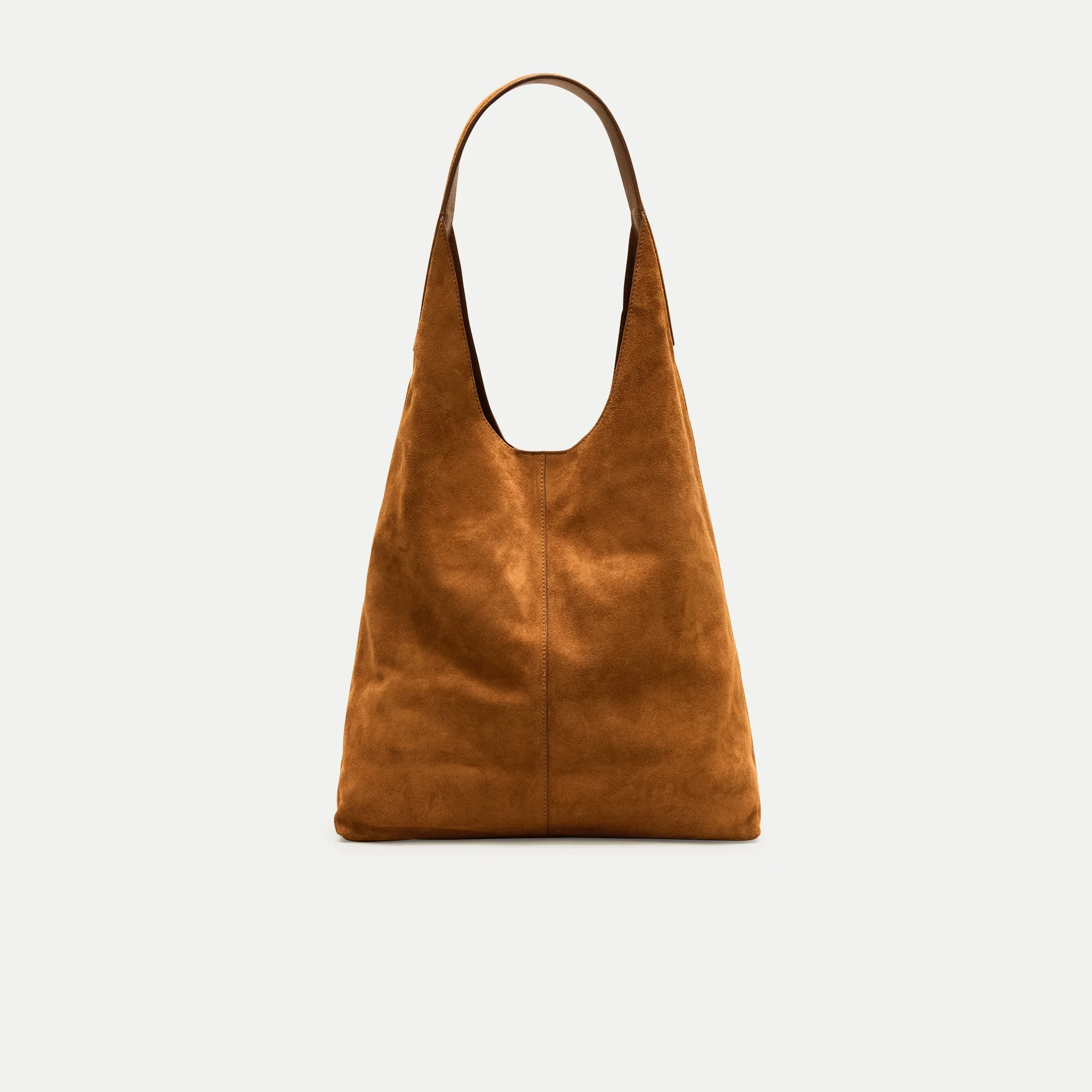 Slouchy tote in suede - 1