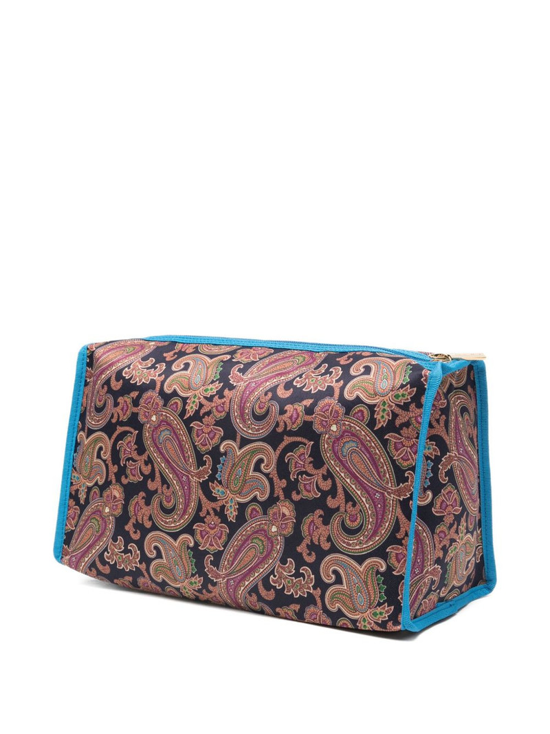 Etro paisley-print trapeze wash bag outlook