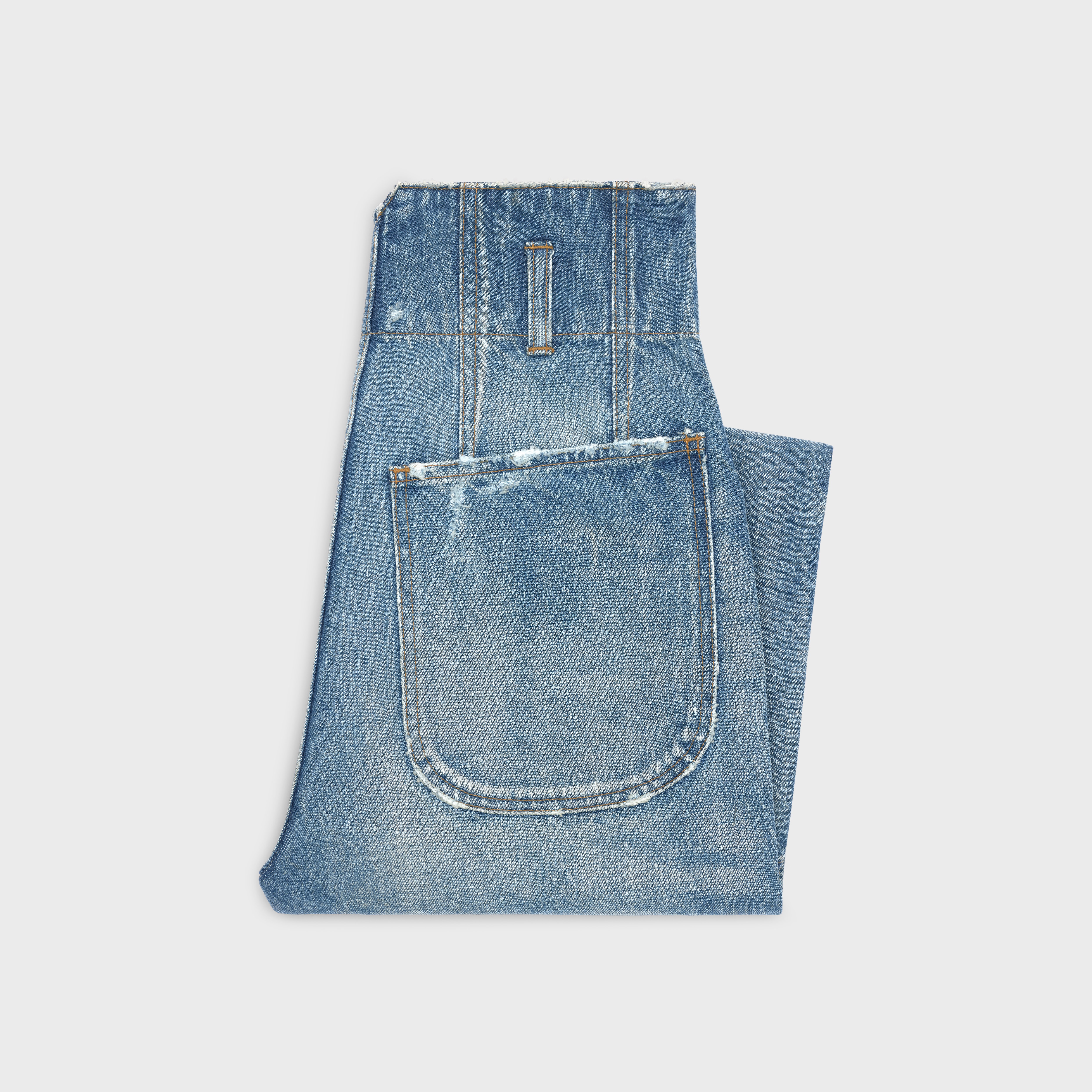 JUMBO JEANS IN FOREVER WASH DENIM - 2