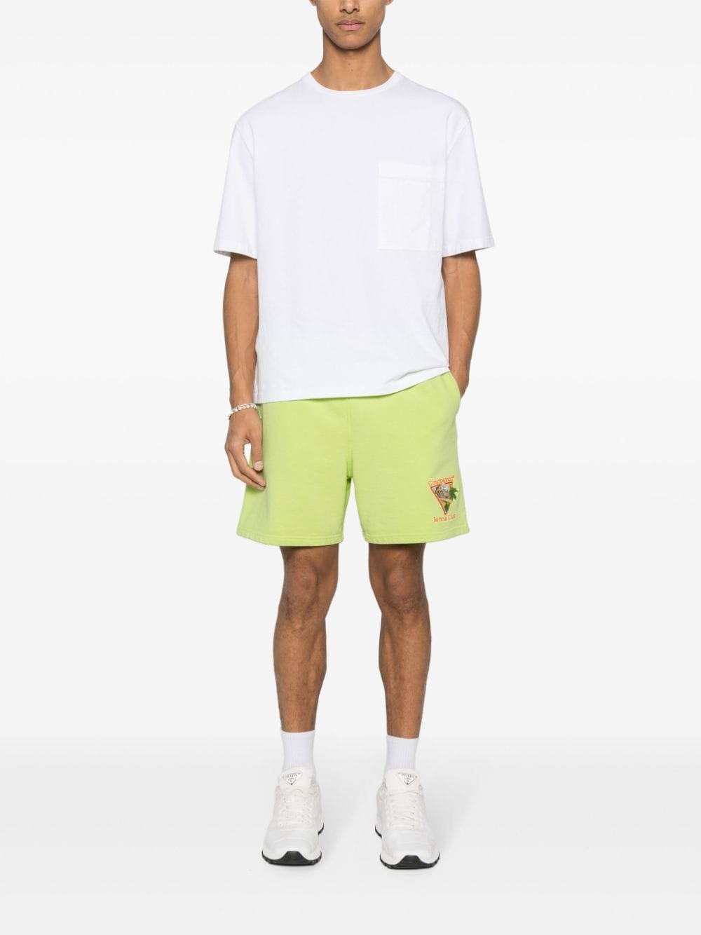 Tennis Club-embroidered track shorts - 2