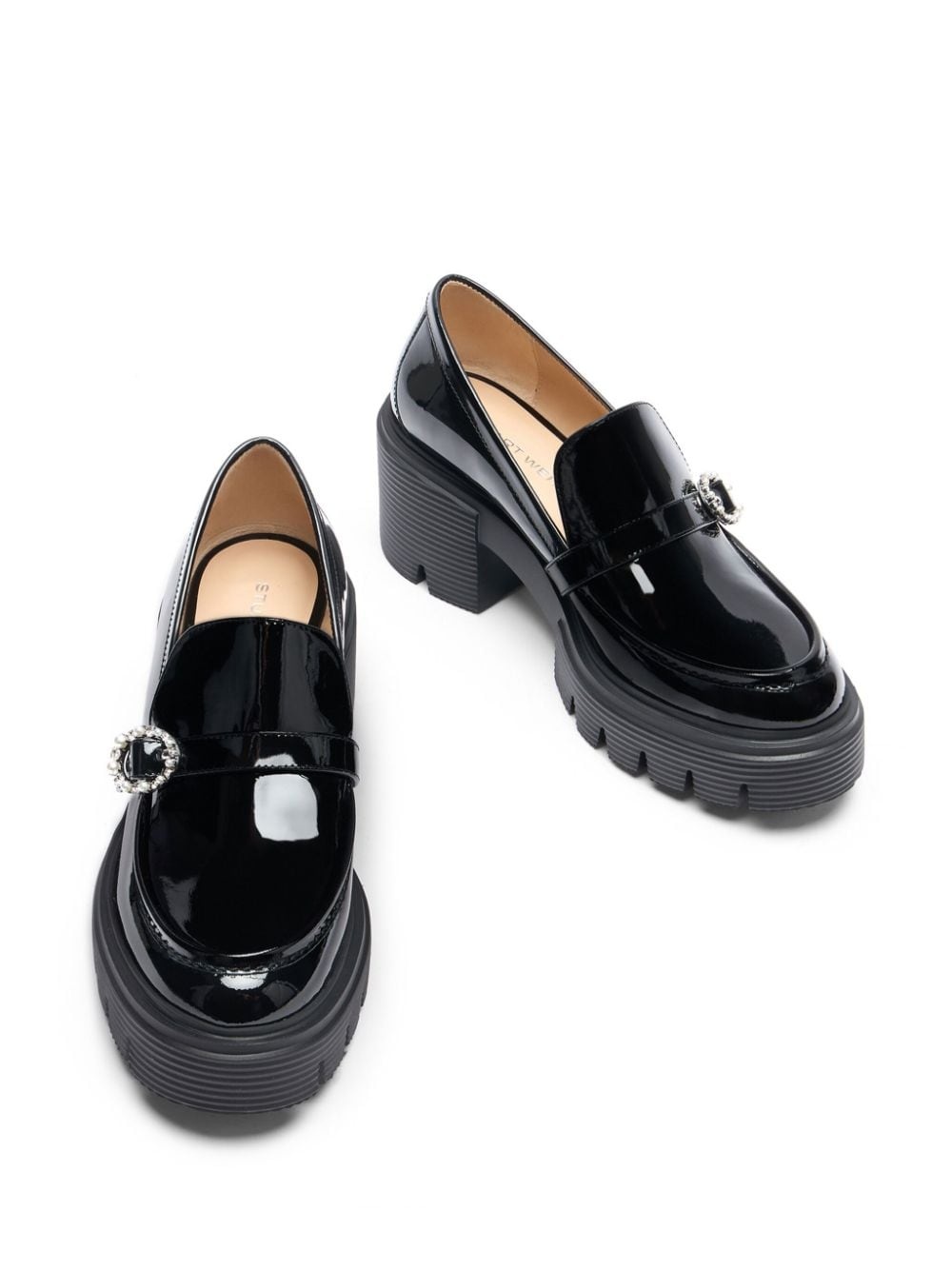 60mm leather loafers - 4