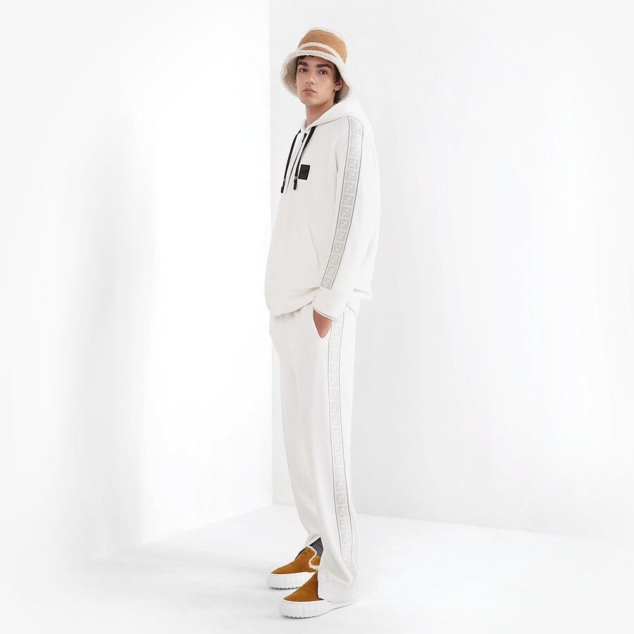 Beige sheepskin bucket hat - 3