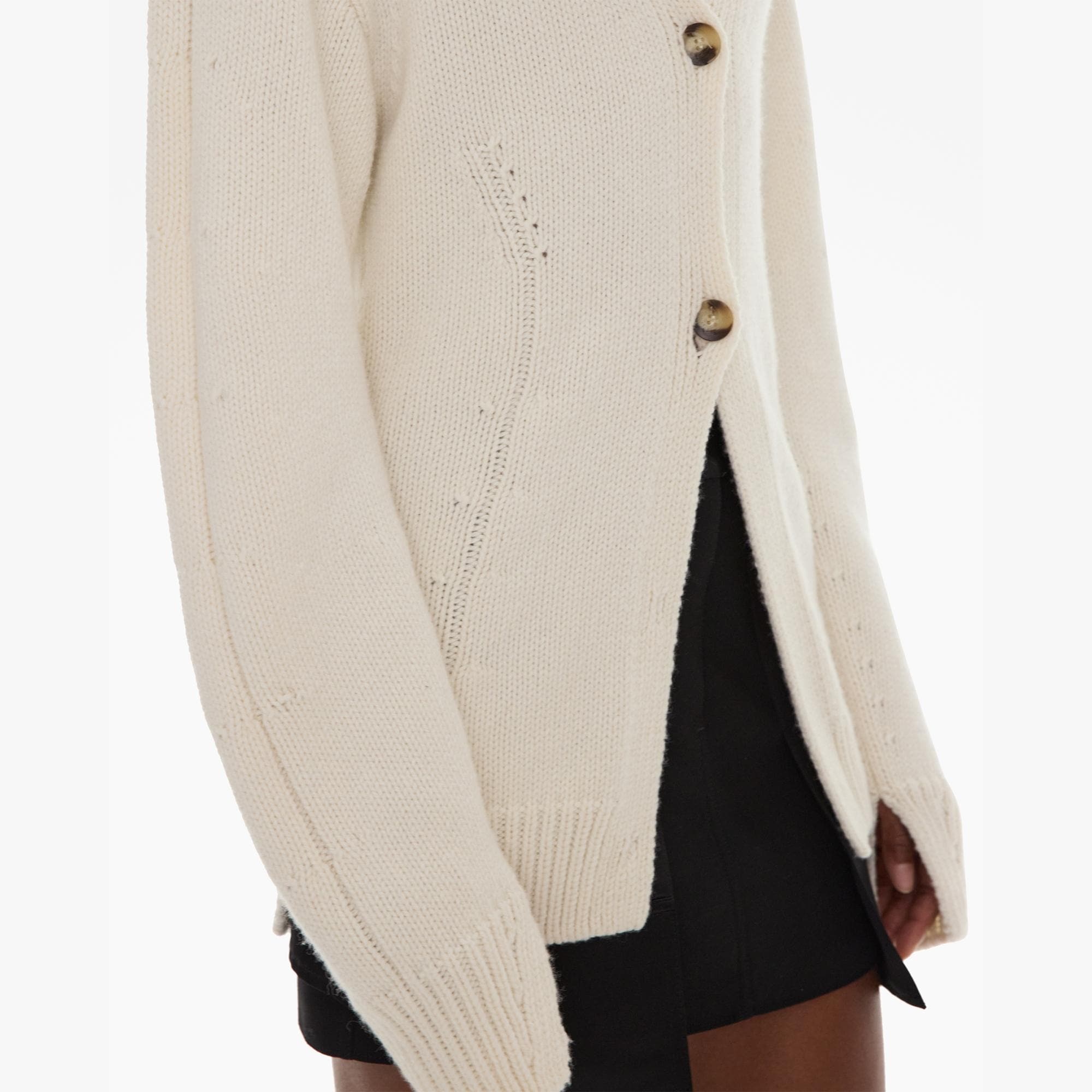 TAILORED WOOL-BLEND CARDIGAN - 6