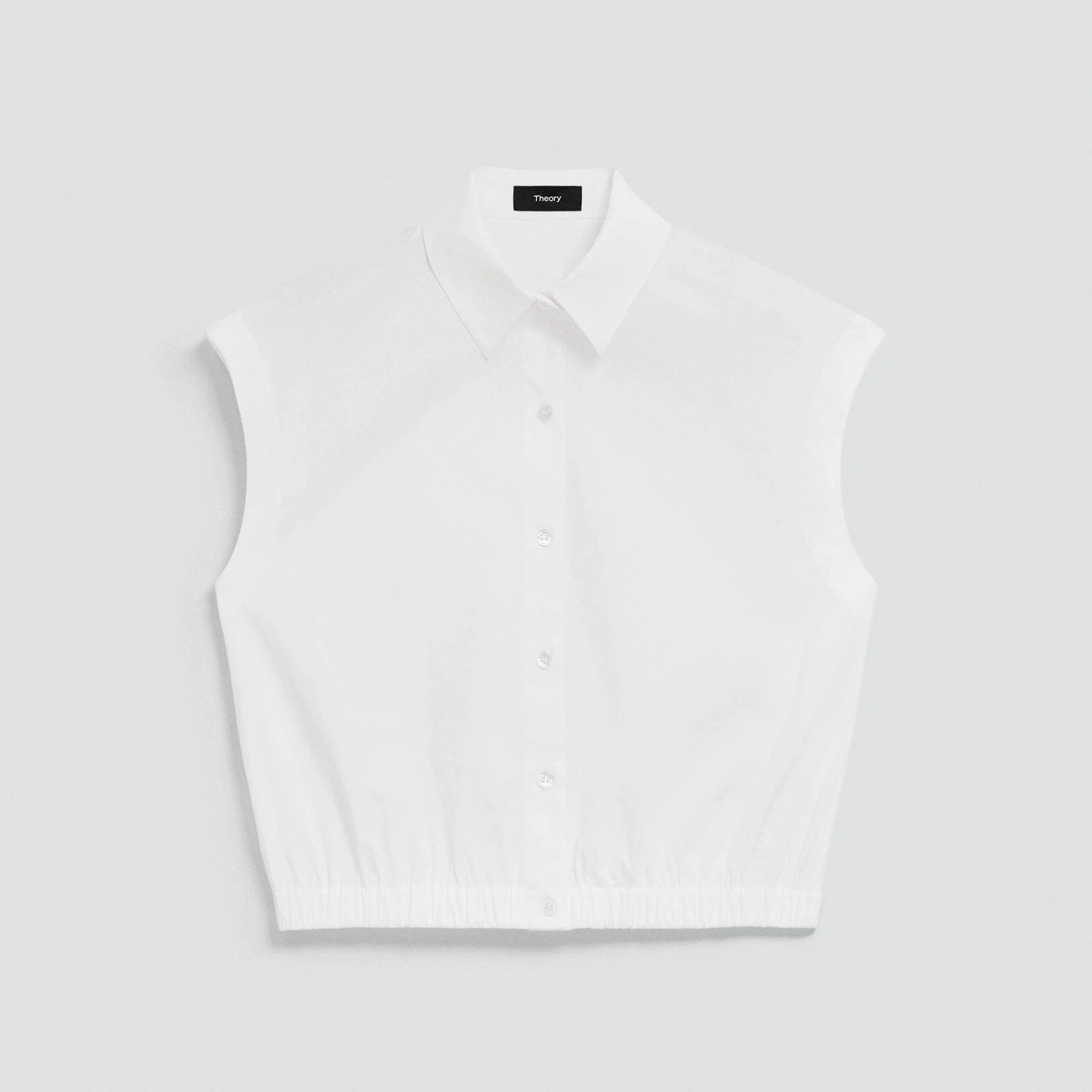 Cap-Sleeve Shirt in Good Poplin - 1