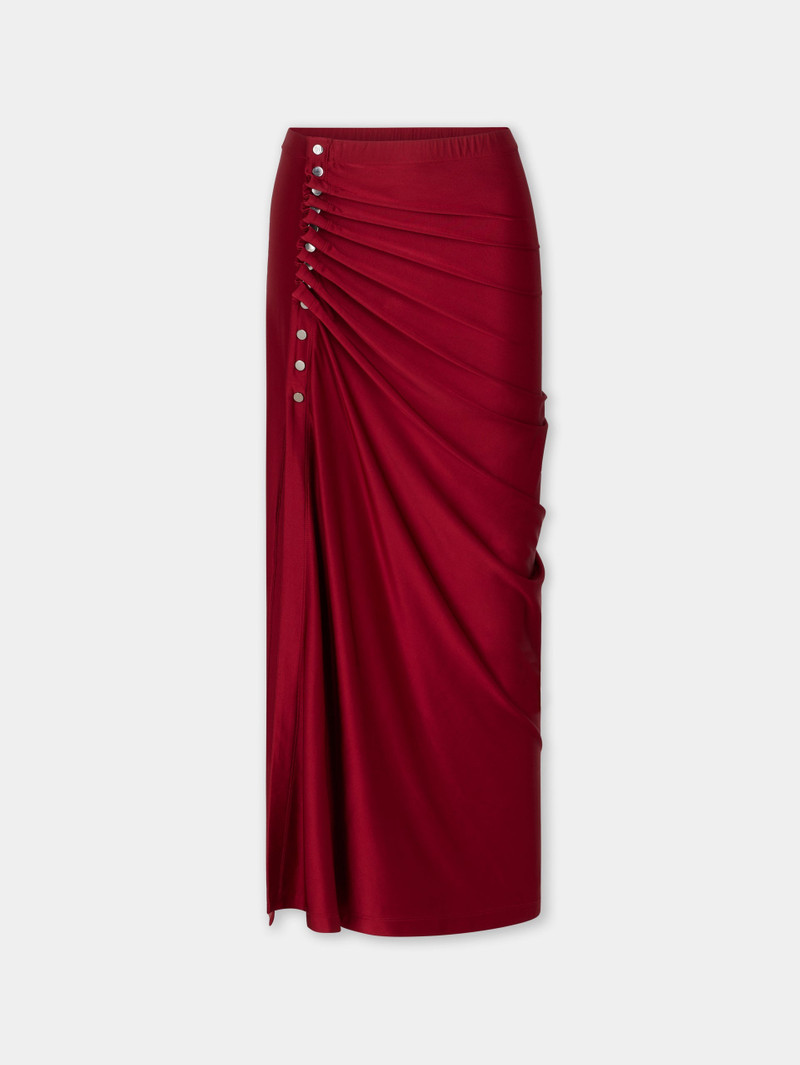 RED LONG는 JERSEY에 있는 SKIRT를 드렸습니다 - 1