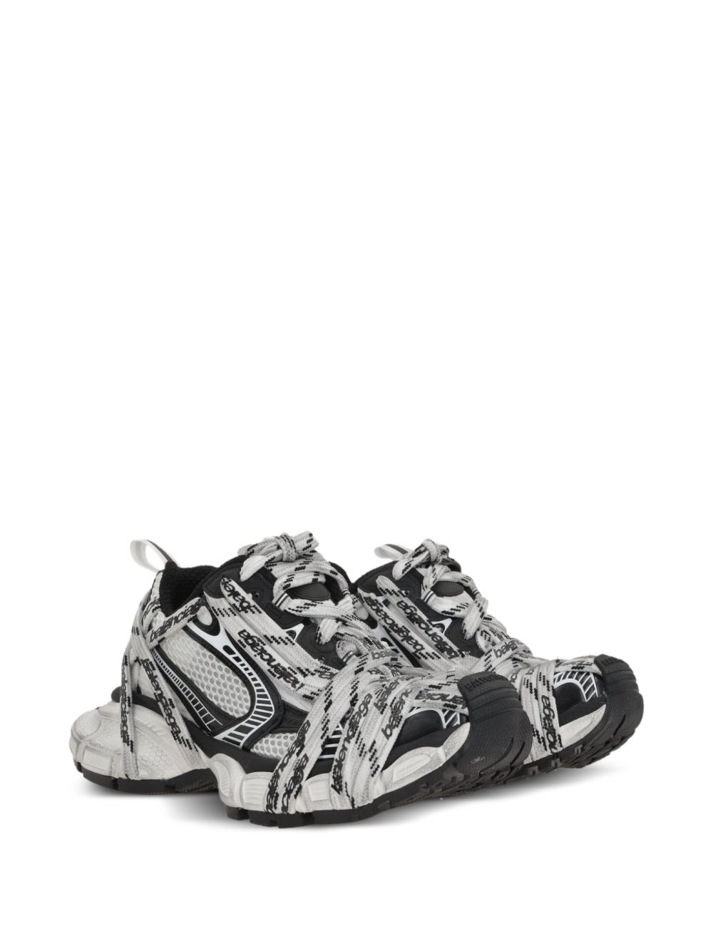 lace-up logo sneakers - 2