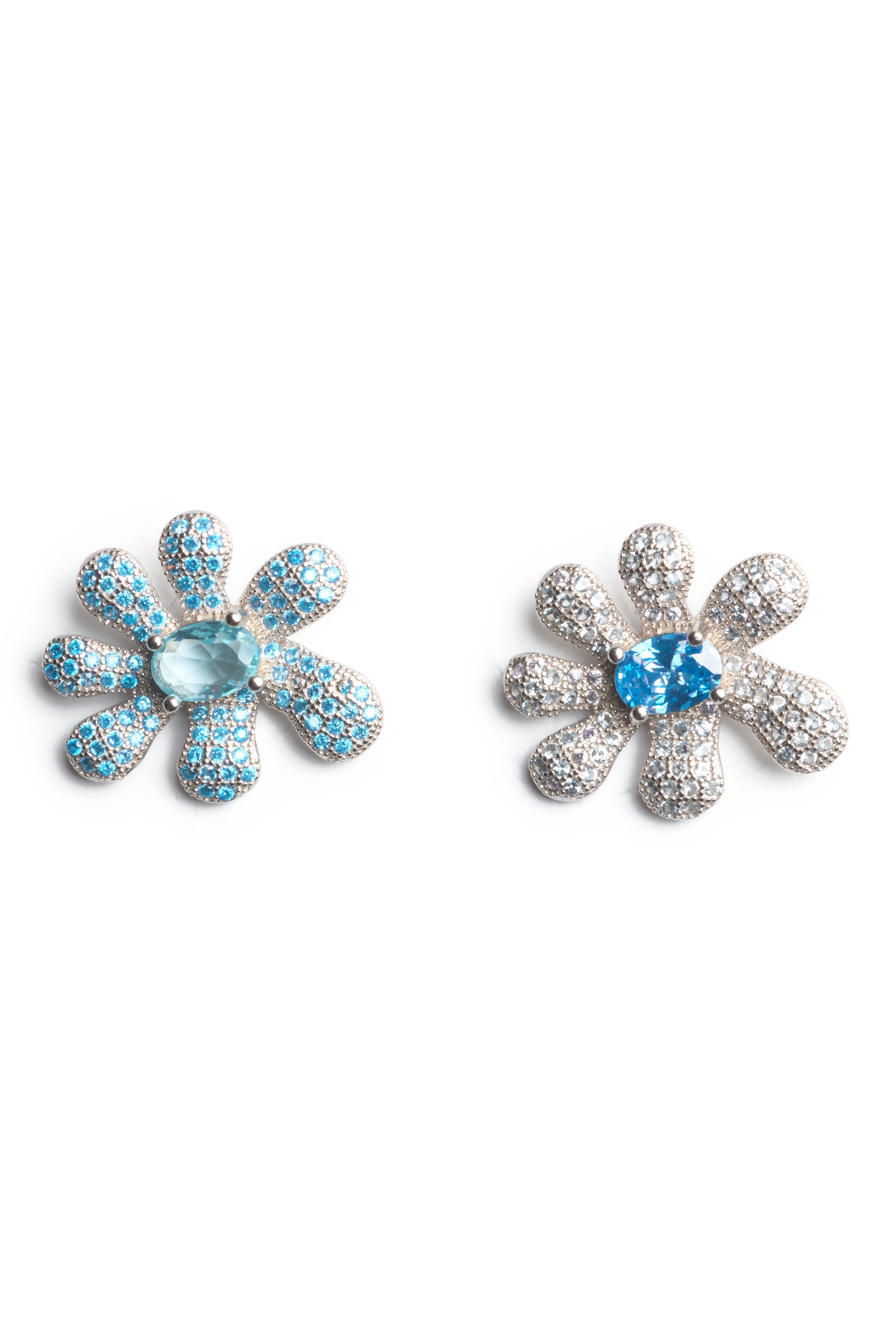 SKY MIX SQUASHED BLOSSOM EARRING - 5