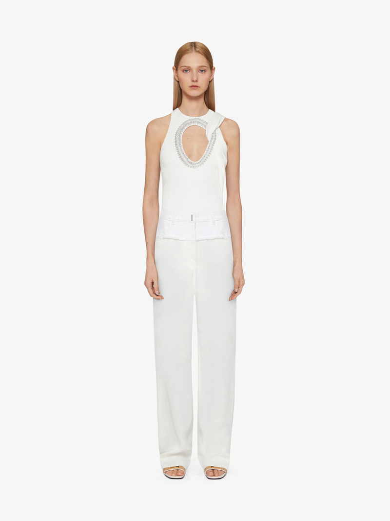 Givenchy TOP IN CREPE WITH PEARLS AND CRYSTALS outlook