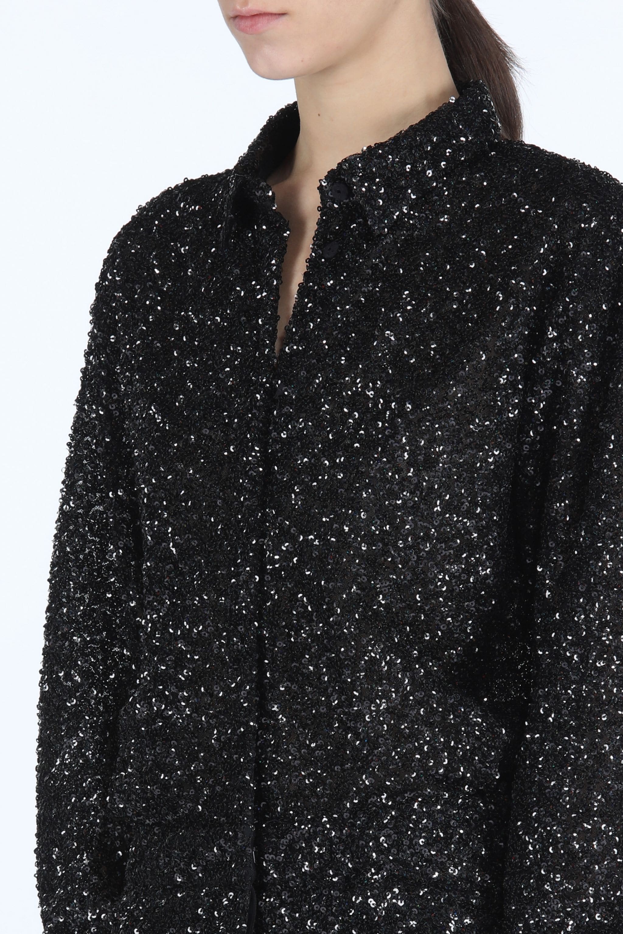 SEQUIN SHIRT DRESS - 4