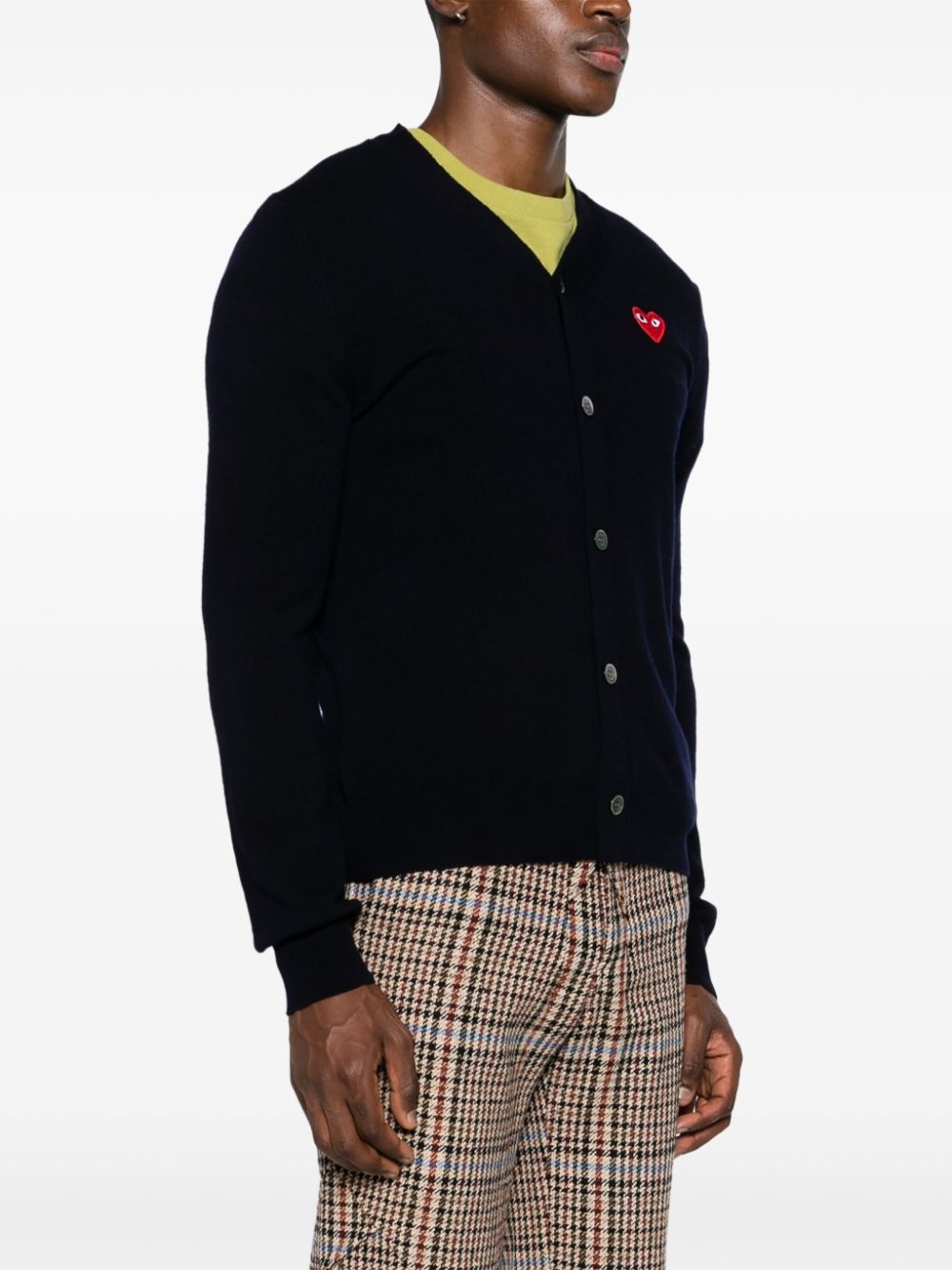 V-neck wool cardigan - 4