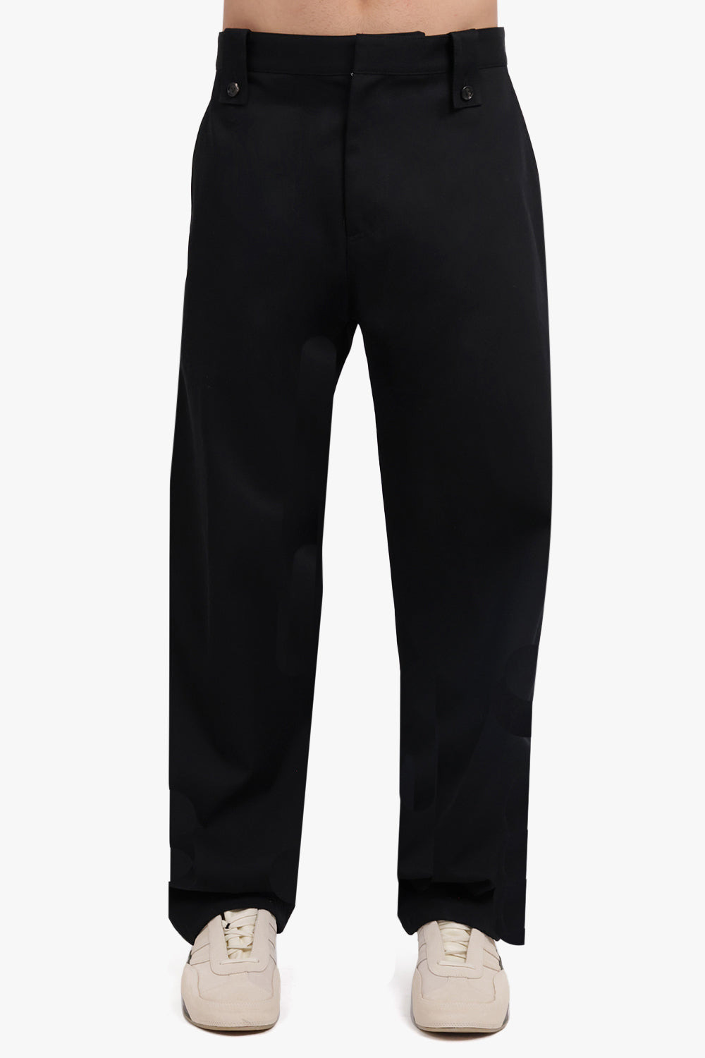 COTTON TWILL TROUSER | BLACK - 3