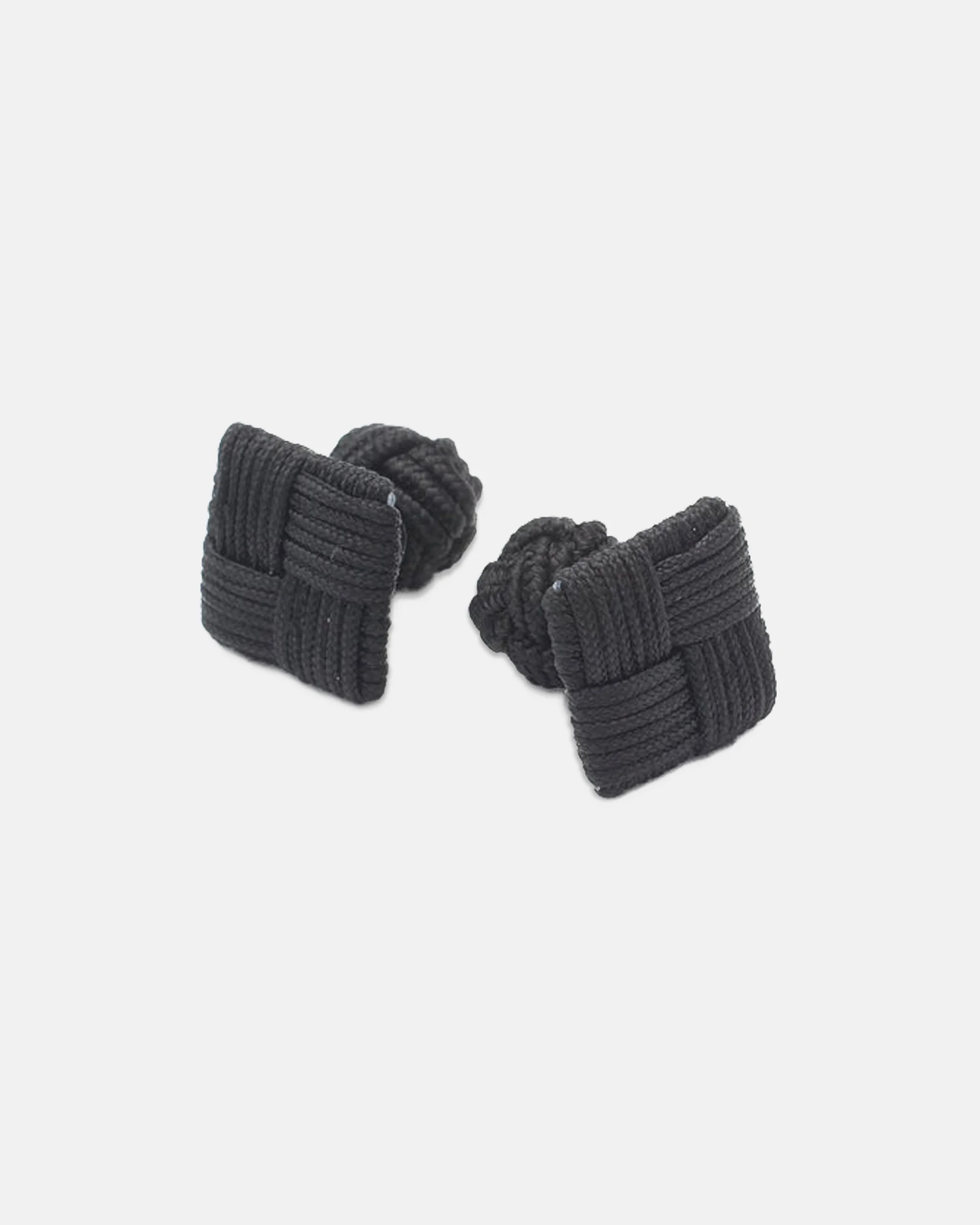 BLACK COMBO KNOT CUFFLINKS - 1