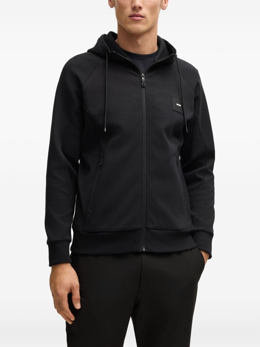 logo-appliqué hoodie - 3