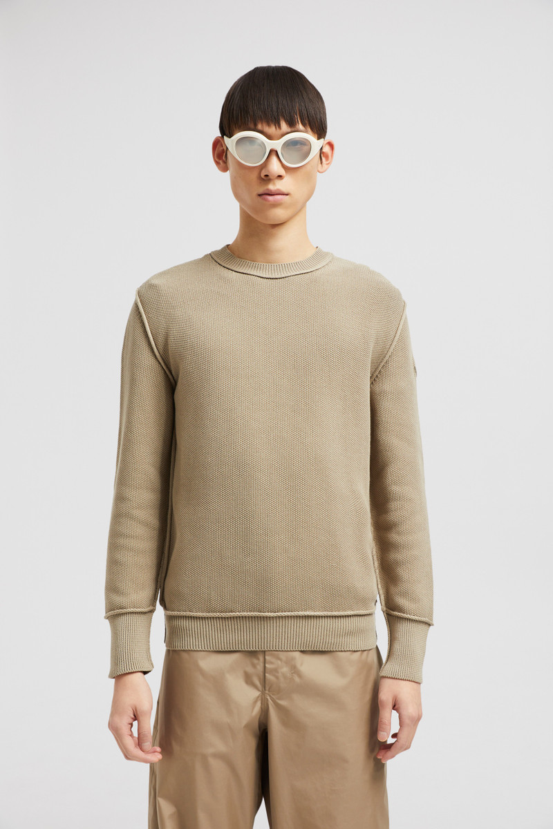 Moncler Textured Cotton Sweater outlook
