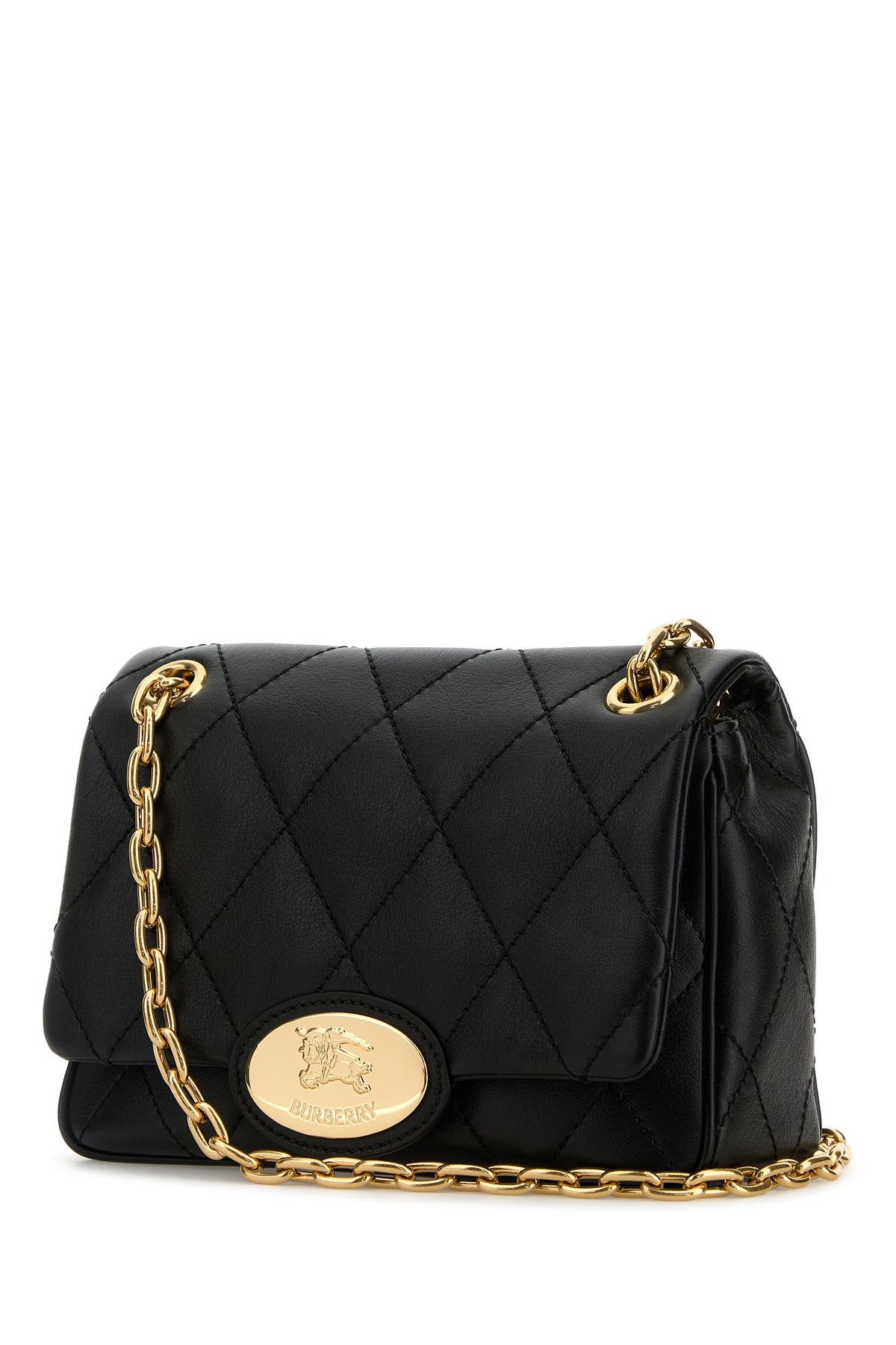 Black leather small Strand shoulder bag - 2