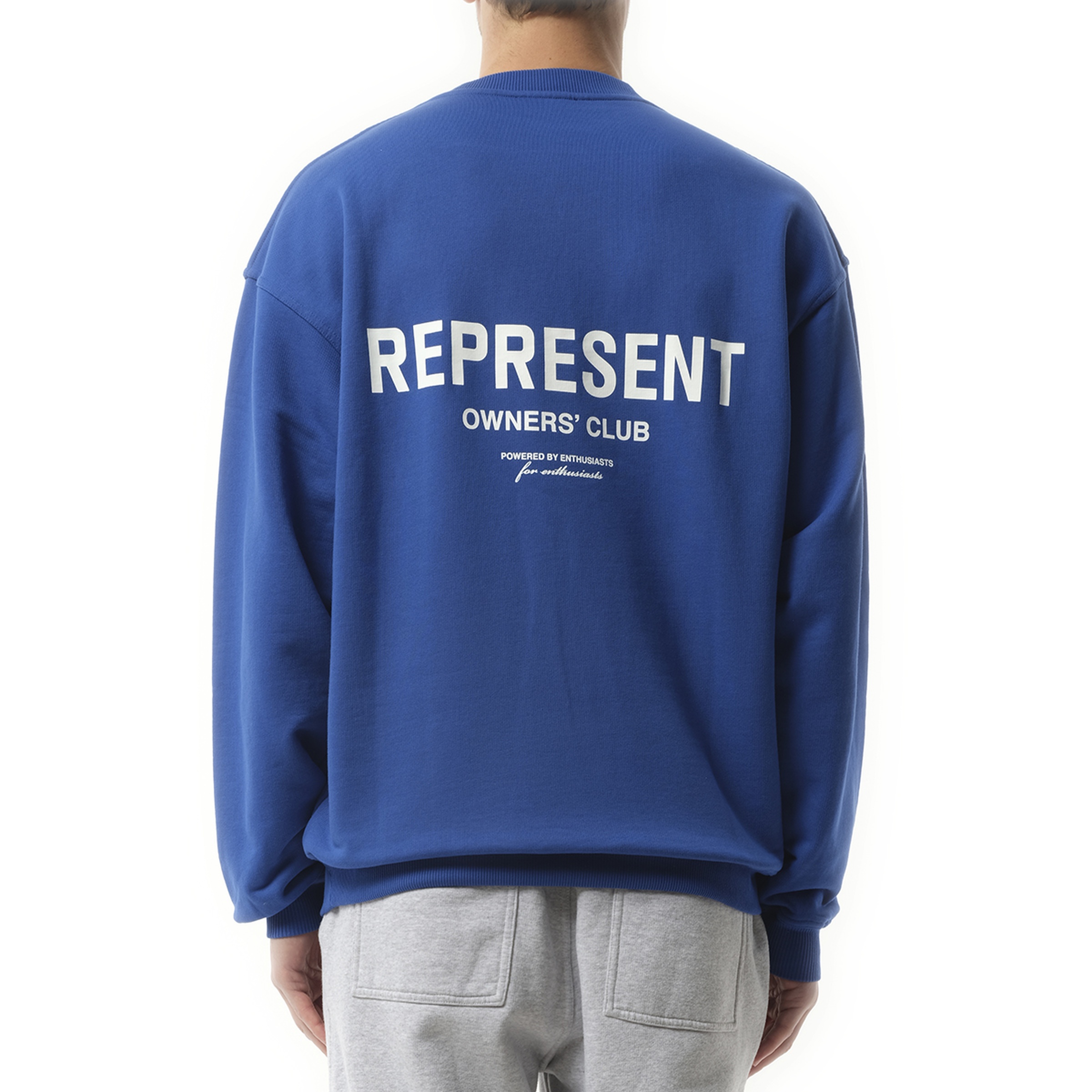 Represent Owners Club Sweater in Cobalt Blue - 6
