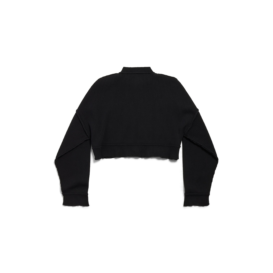 Women's New Year Series 25 - Cropped Crewneck Sweater in Black - 2