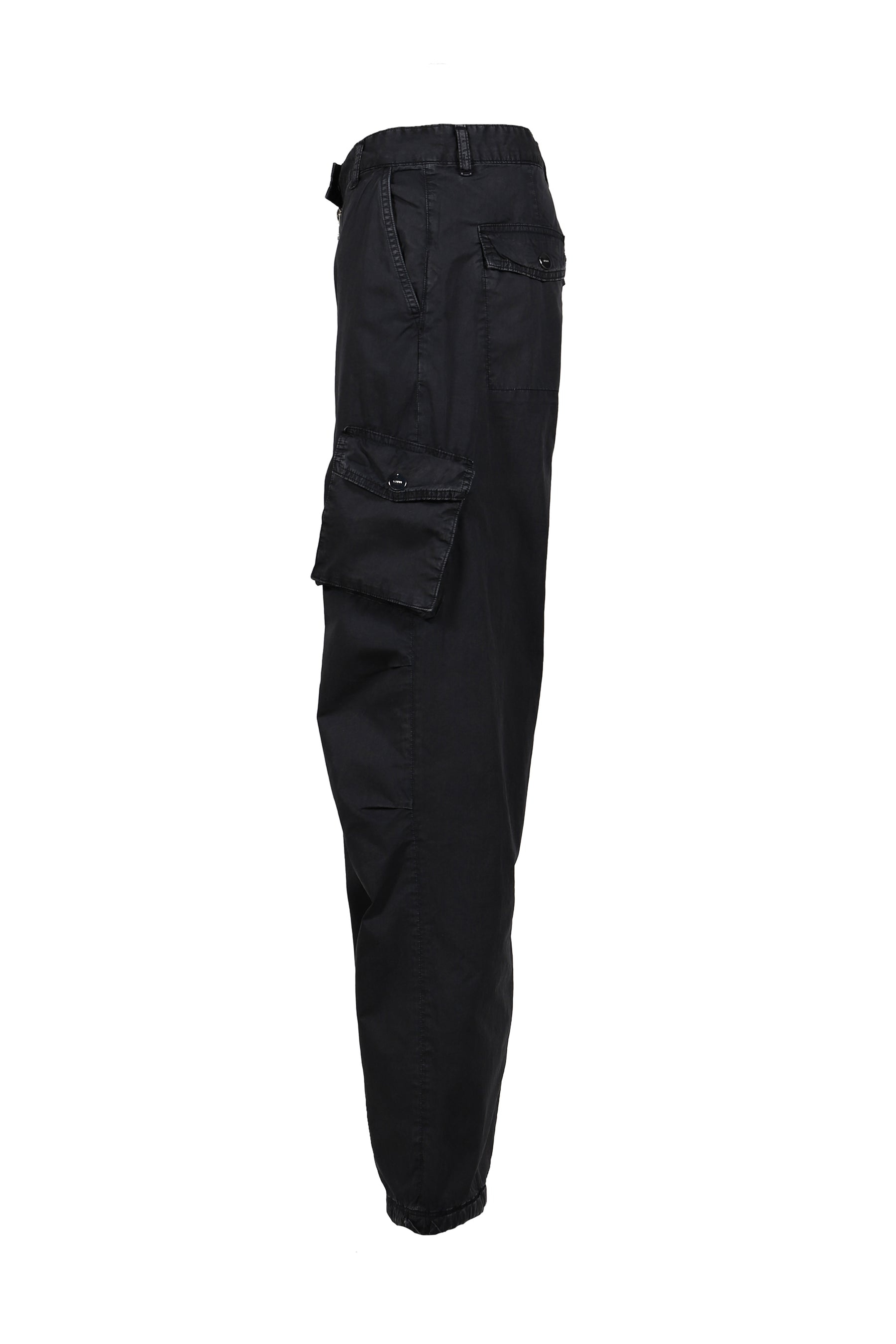 WASHED COTTON TWILL PANTS / PHANTOM - 3