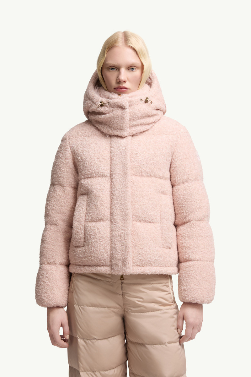 Virieu Bouclé Hooded Short Down Jacket 3