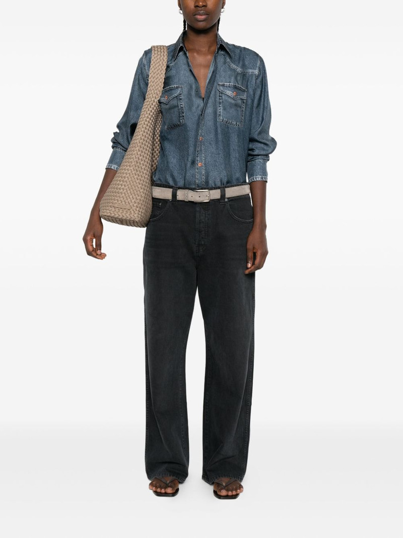 Pierre-Louis Mascia silk flap-pocket shirt outlook