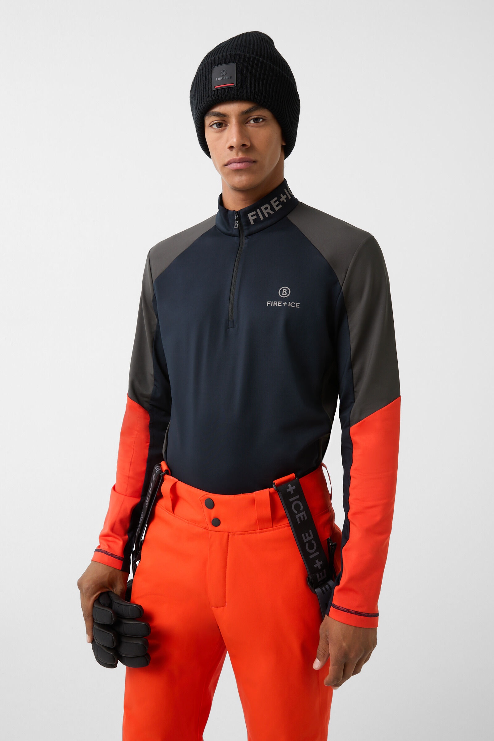 Berkan first layer in Navy blue/Khaki/Orange - 2