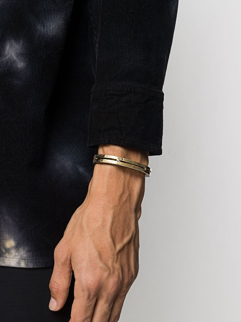 Parts of Four Sistema hammered-effect bracelet outlook