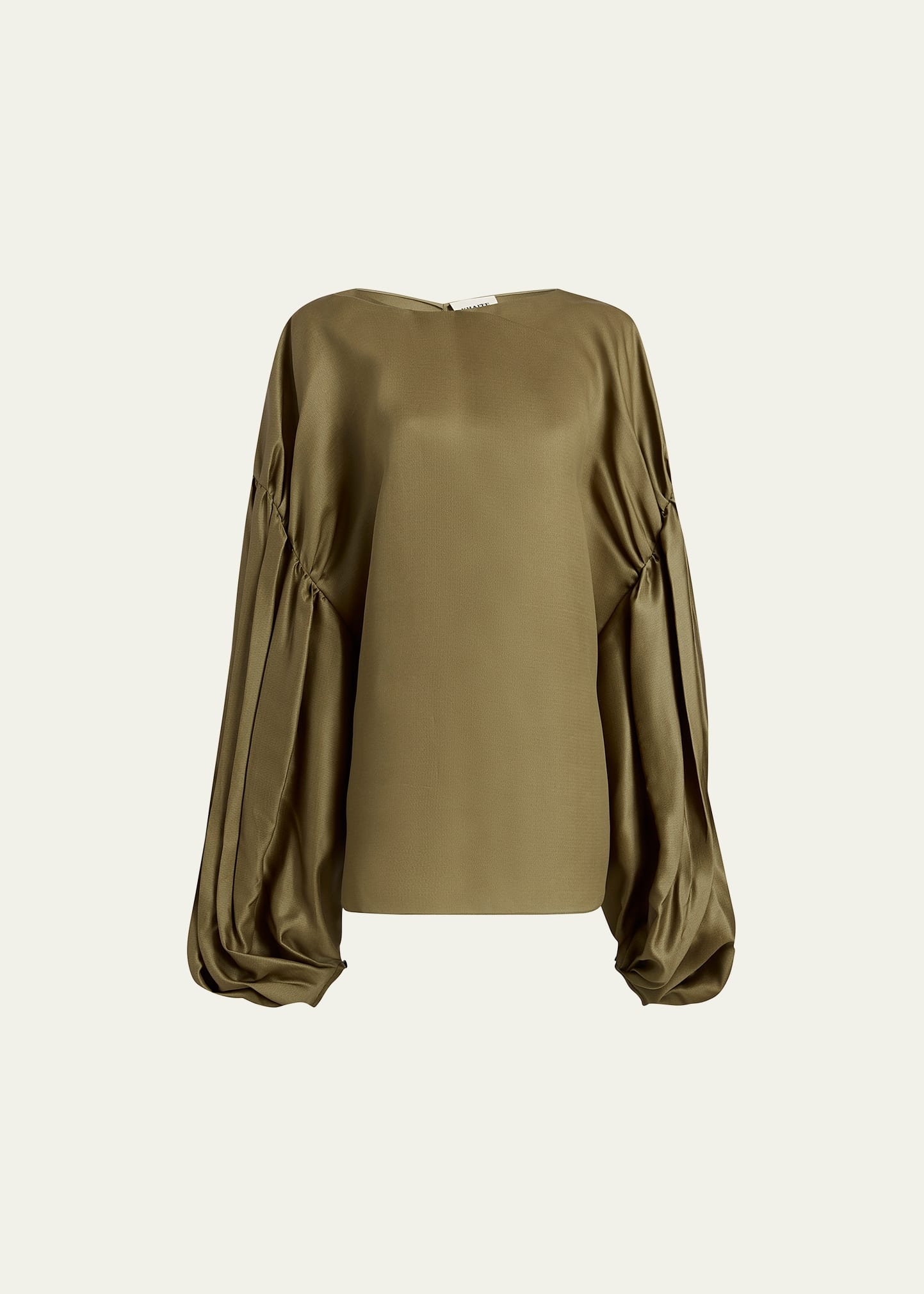 Quico Balloon-Sleeve Oversized Silk Blouse - 1