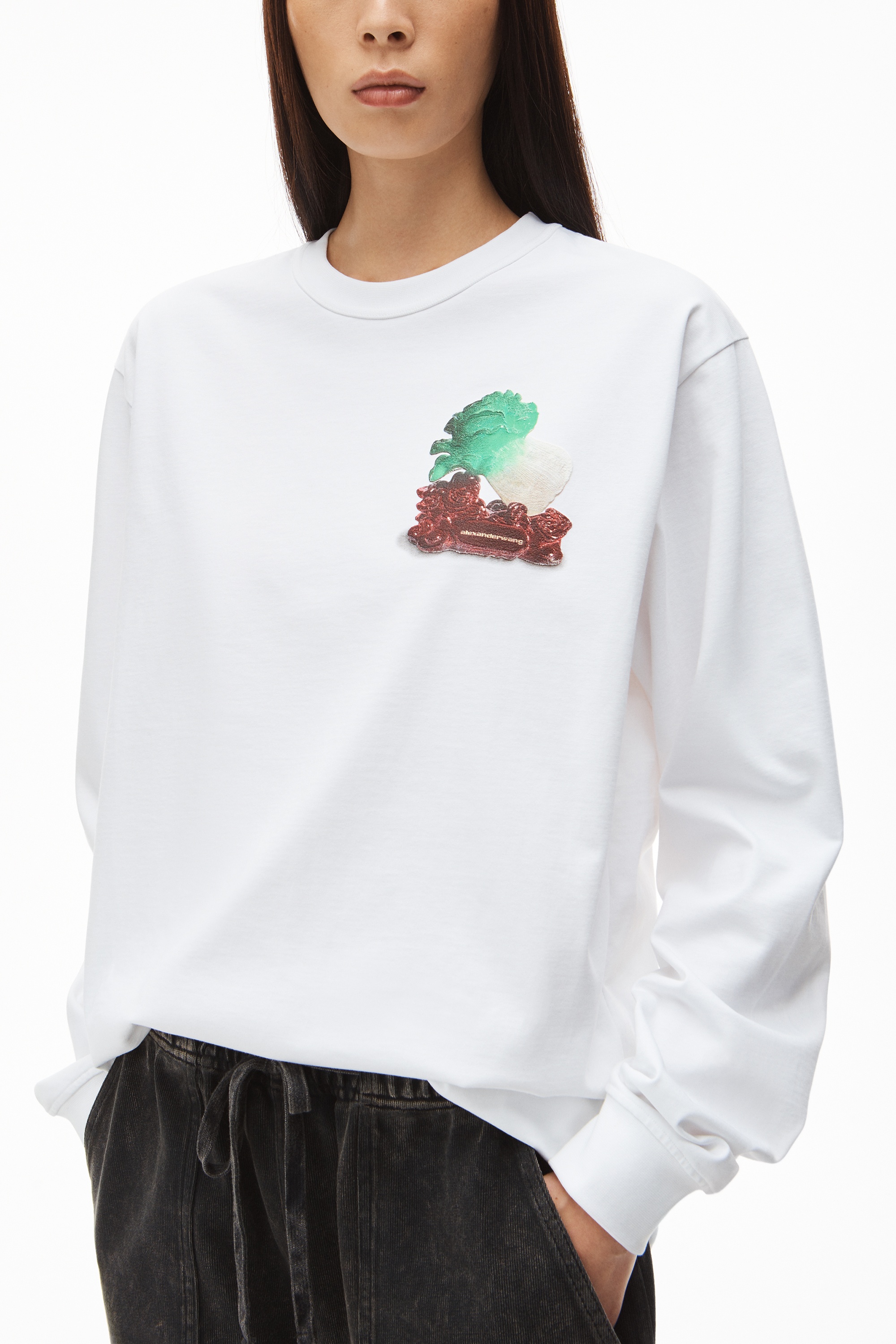 CABBAGE GRAPHIC TEE IN COMPACT JERSEY - 3