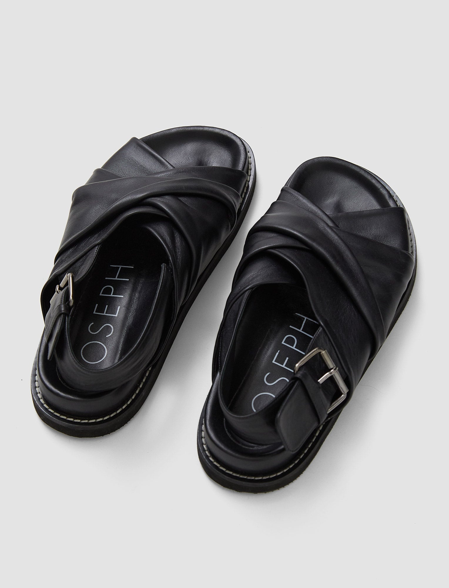 Leather Jazzy Strap Sandals - 4