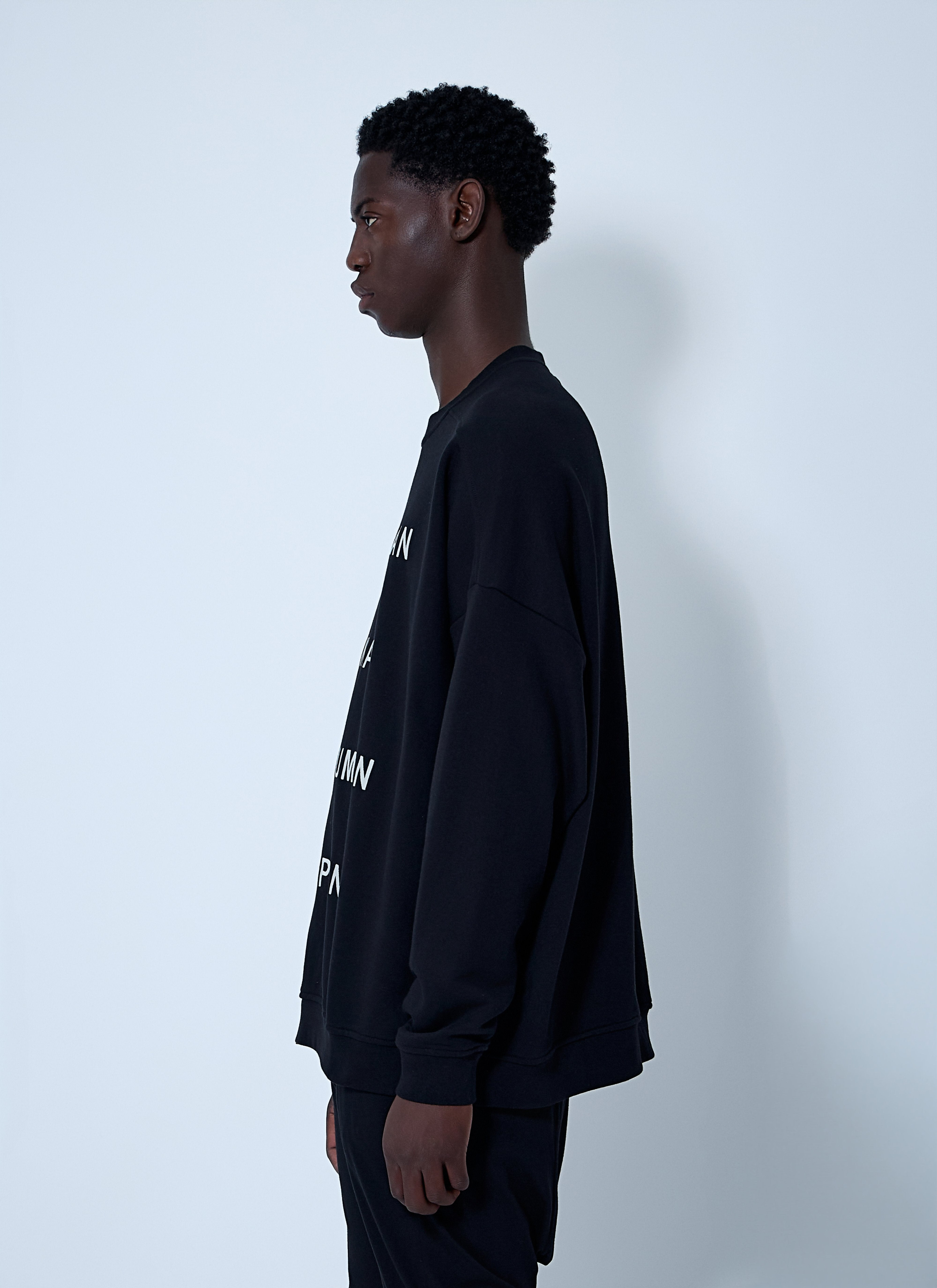 Rick Owens X Champion Men Text Print Sweatshirt - 3