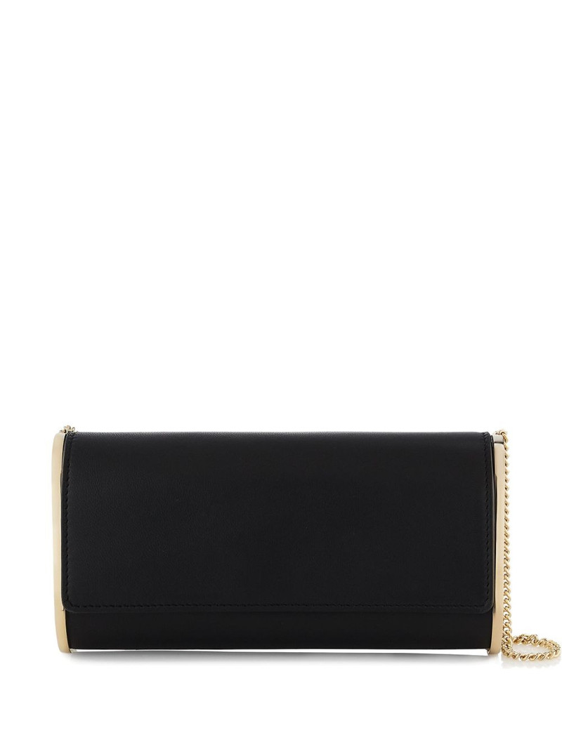 metallic-plaque chain shoulder bag 1