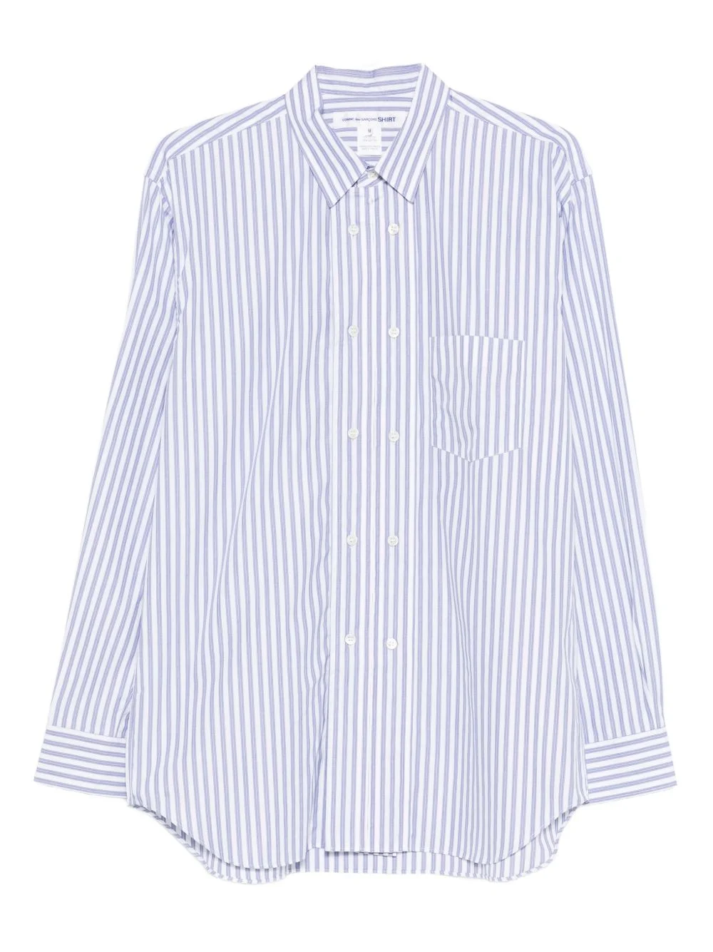 pocket striped shirt - 1