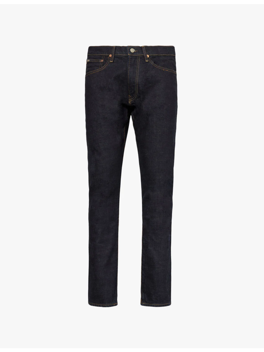 Parkside brand patch straight-leg regular-fit stretch denim-blend jeans - 1