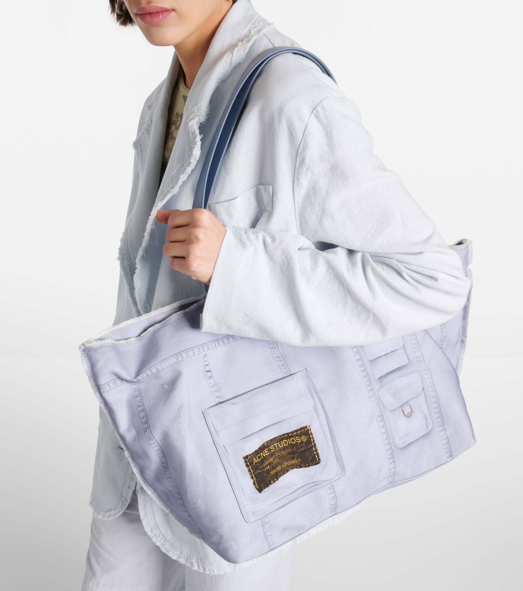 Midsummer Large cotton canvas tote bag - 2