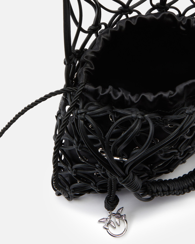 EVENING HANDBAG WITH MESH AND EYELETS 4