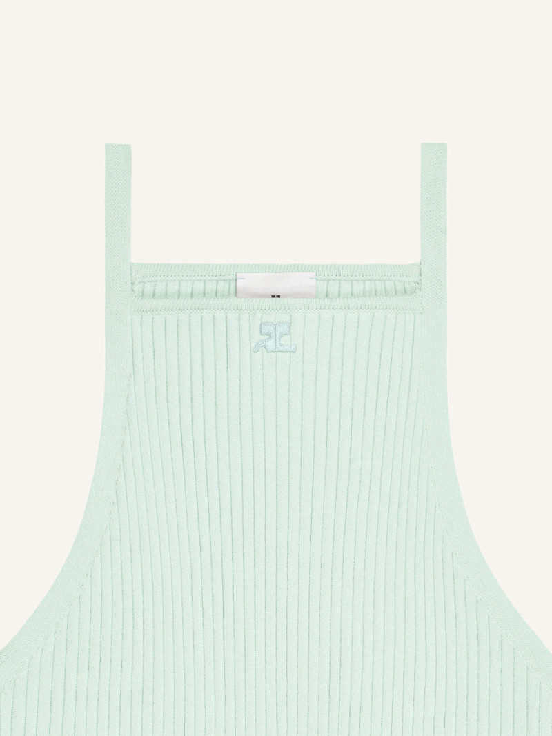 courrèges POINTY RIB KNIT TANK TOP outlook